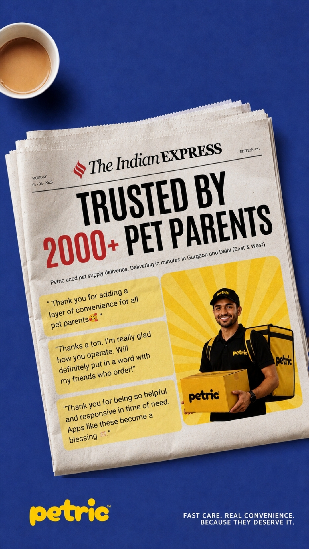 Petric Facebook ad: 200+ pet brands delivered in minutes!