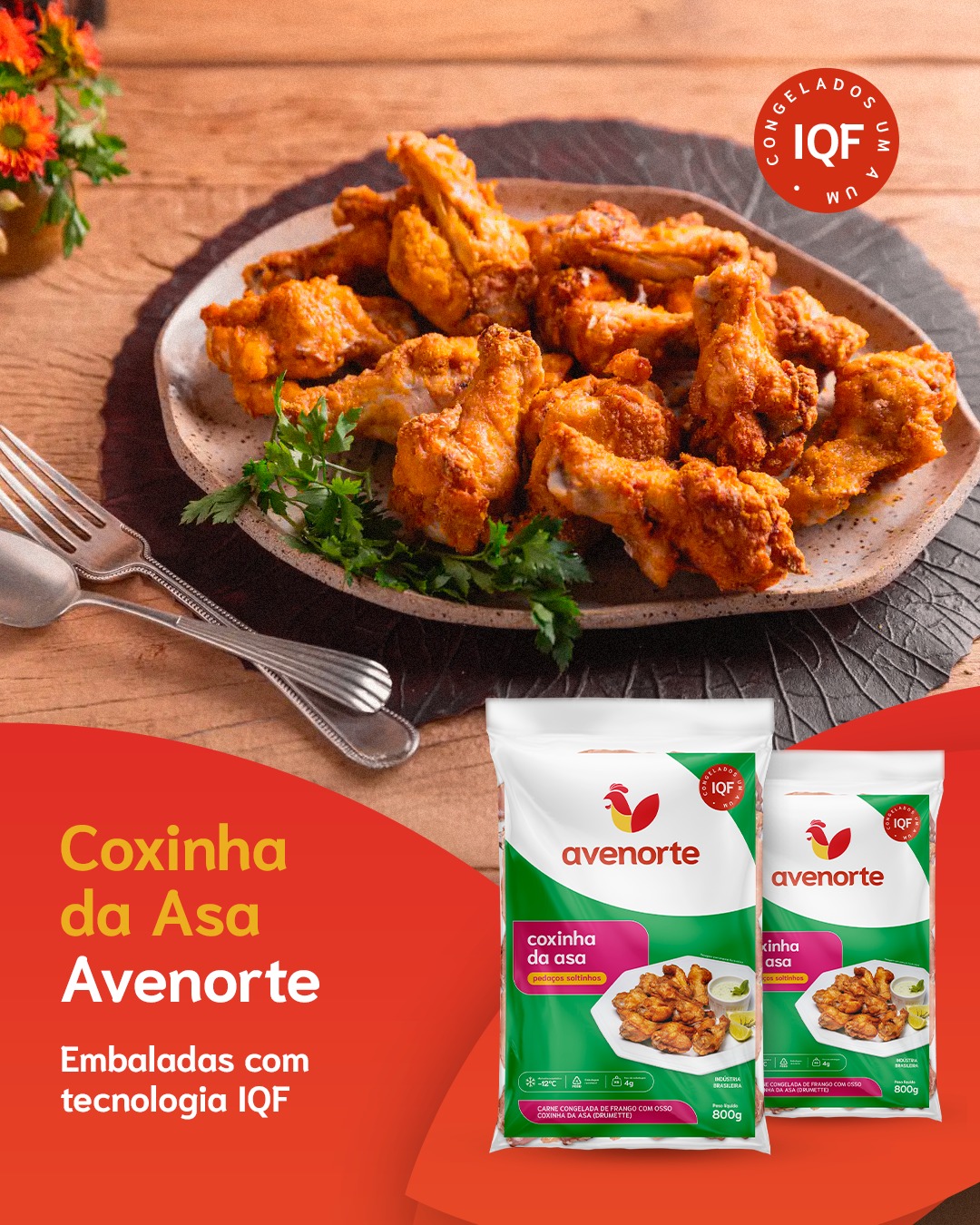 Avenorte Alimentos Facebook ad: Toda refeição se completa com nossa coxinha da…