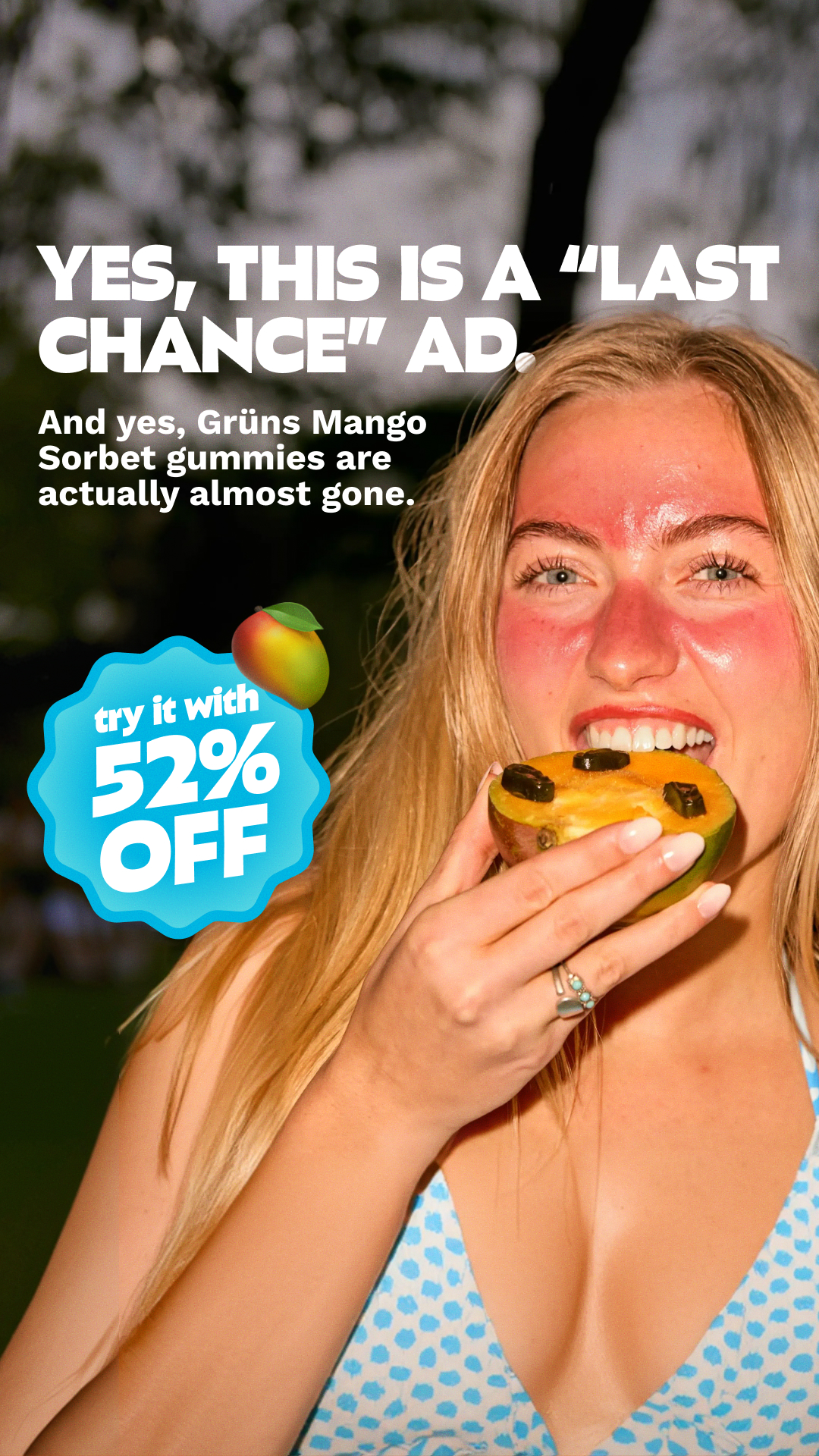 Grüns Facebook ad