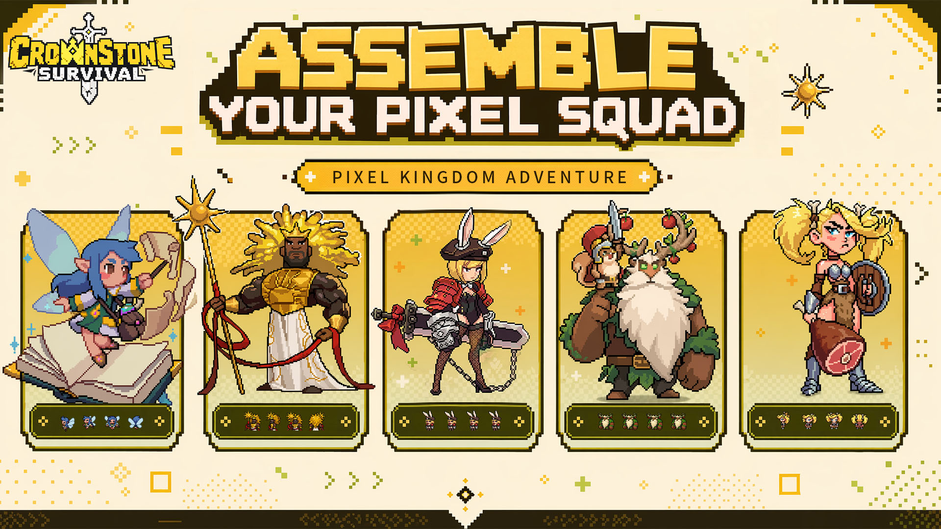 Crownstone Survival Facebook ad: Build your own pixel kingdom