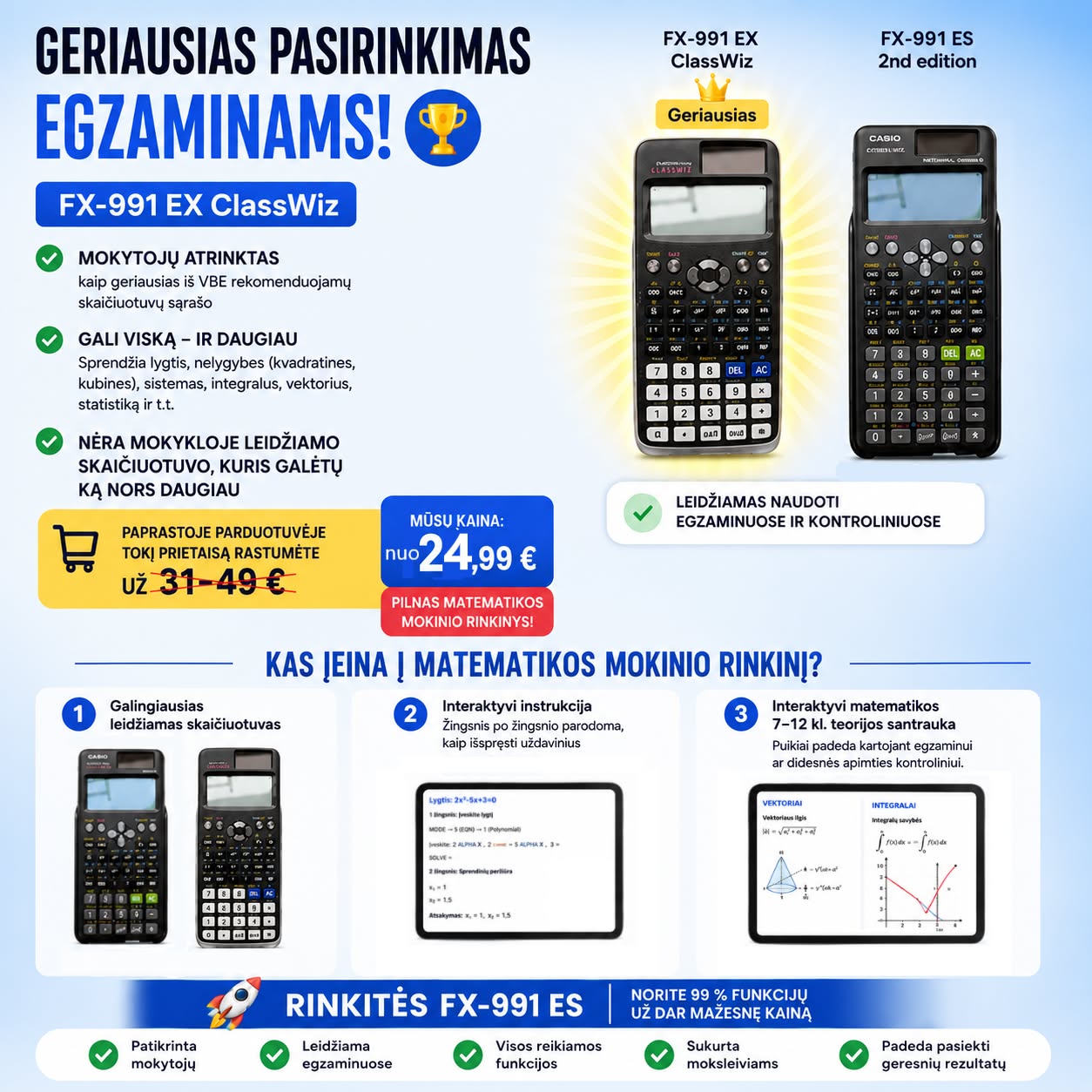Matematikos Korepetitorius Artūras Facebook ad: MatematikaAI