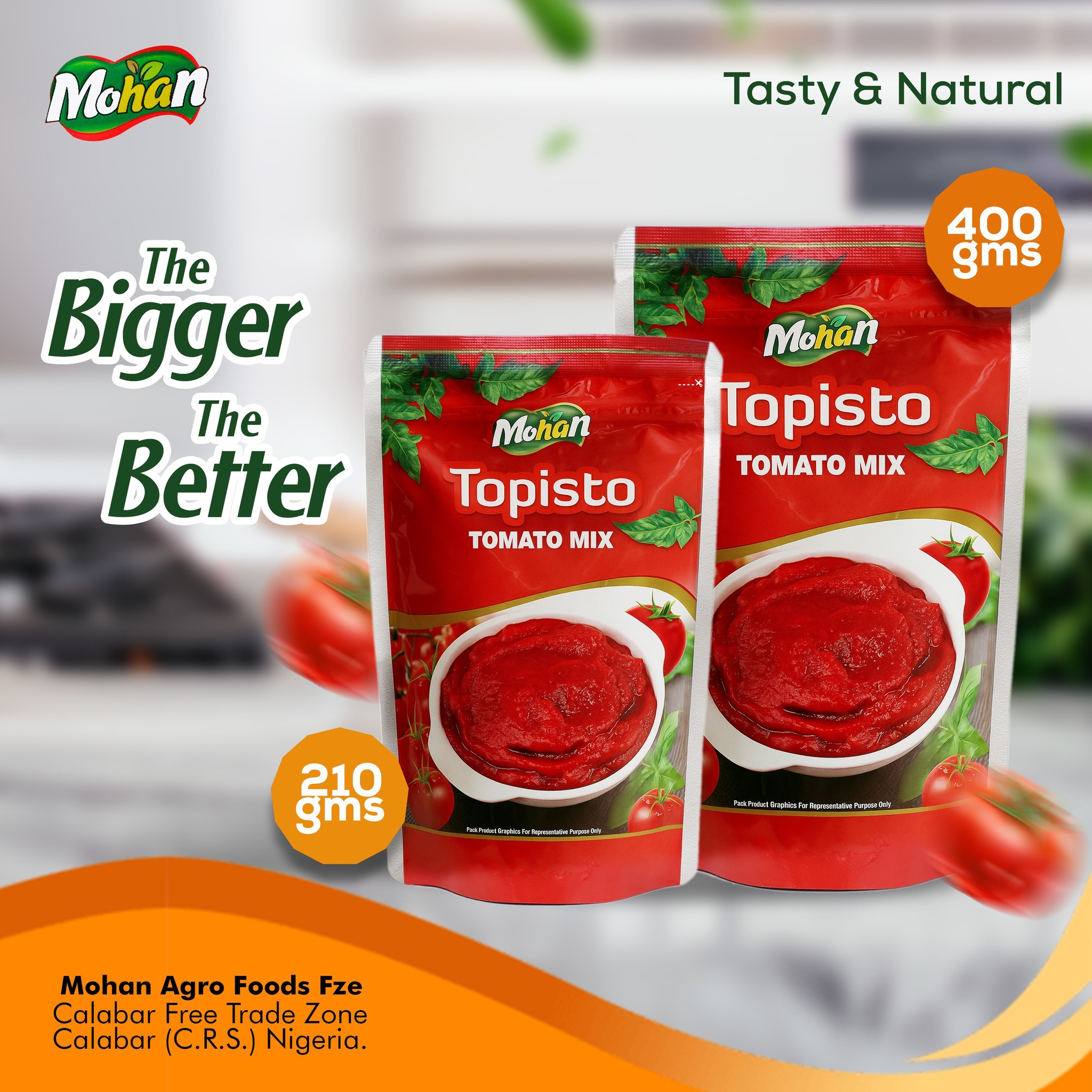 Mohan agro food Facebook ad: From everyday meals to family feasts, Topisto Tomato…