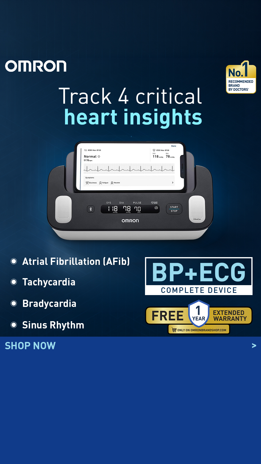 Omron Healthcare Facebook ad from Jul 15, 2026