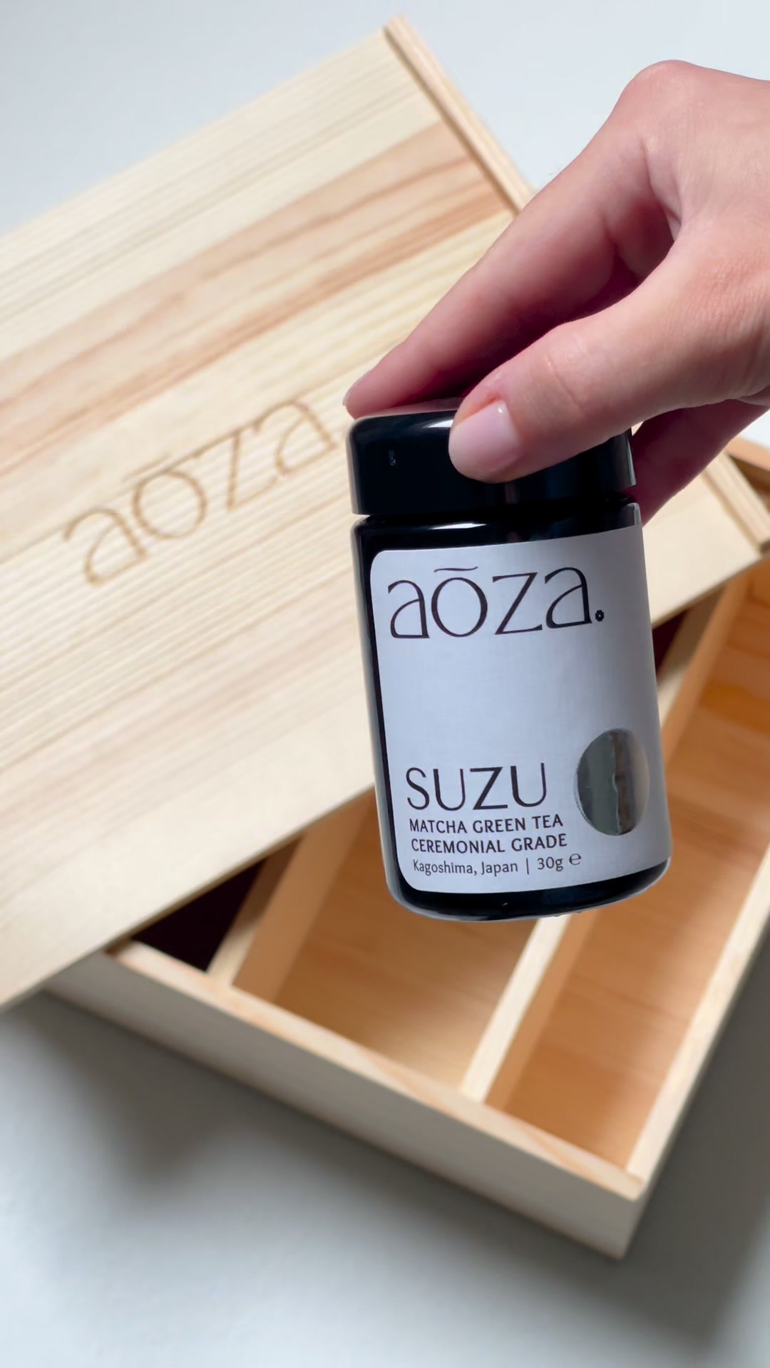 Aōza. Facebook ad: Discover aōza. Ceremonial Matcha