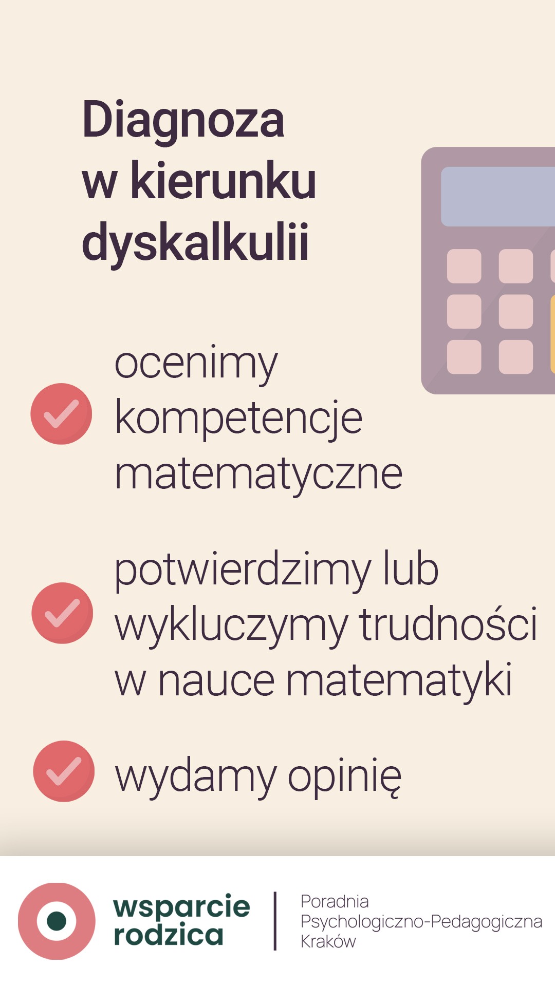 Niepubliczna Poradnia Psychologiczno-Pedagogiczna "Wsparcie Rodzica" Kraków Facebook ad