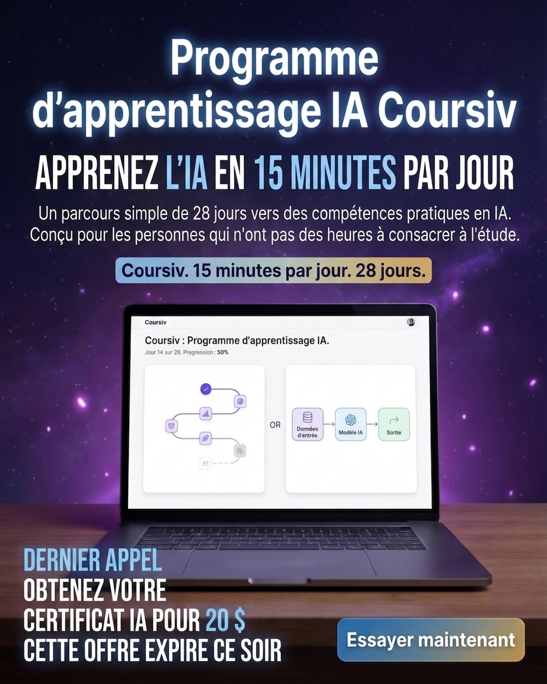 Coursiv Facebook ad