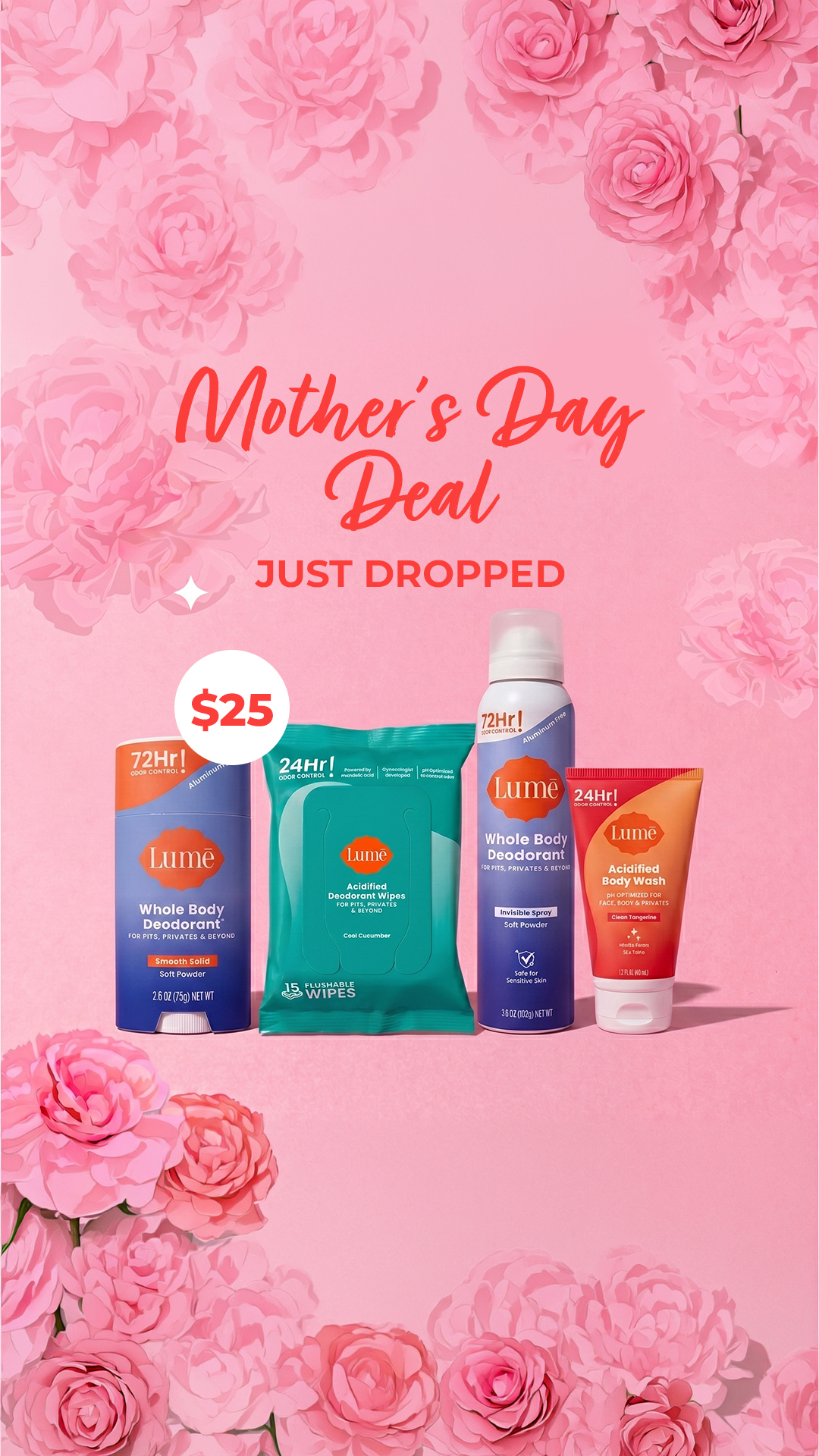 Lume Deodorant Facebook ad