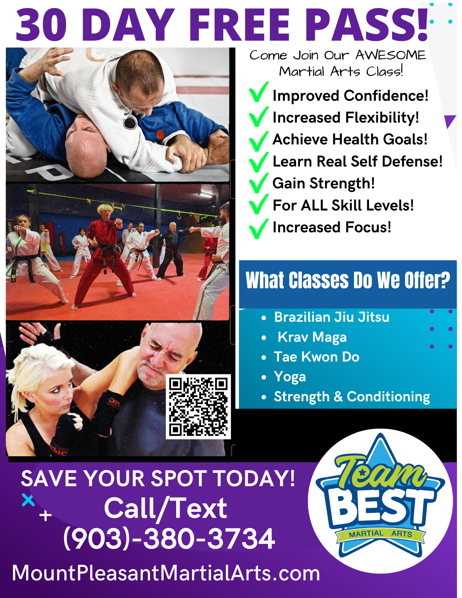 Mt. Pleasant Martial Arts Facebook ad: Check Out This Awesome Opportunity For Adults in…