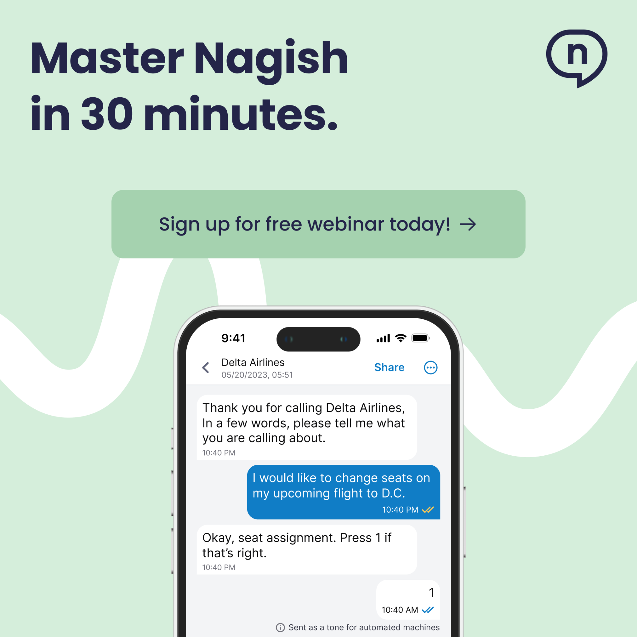Nagish Facebook ad