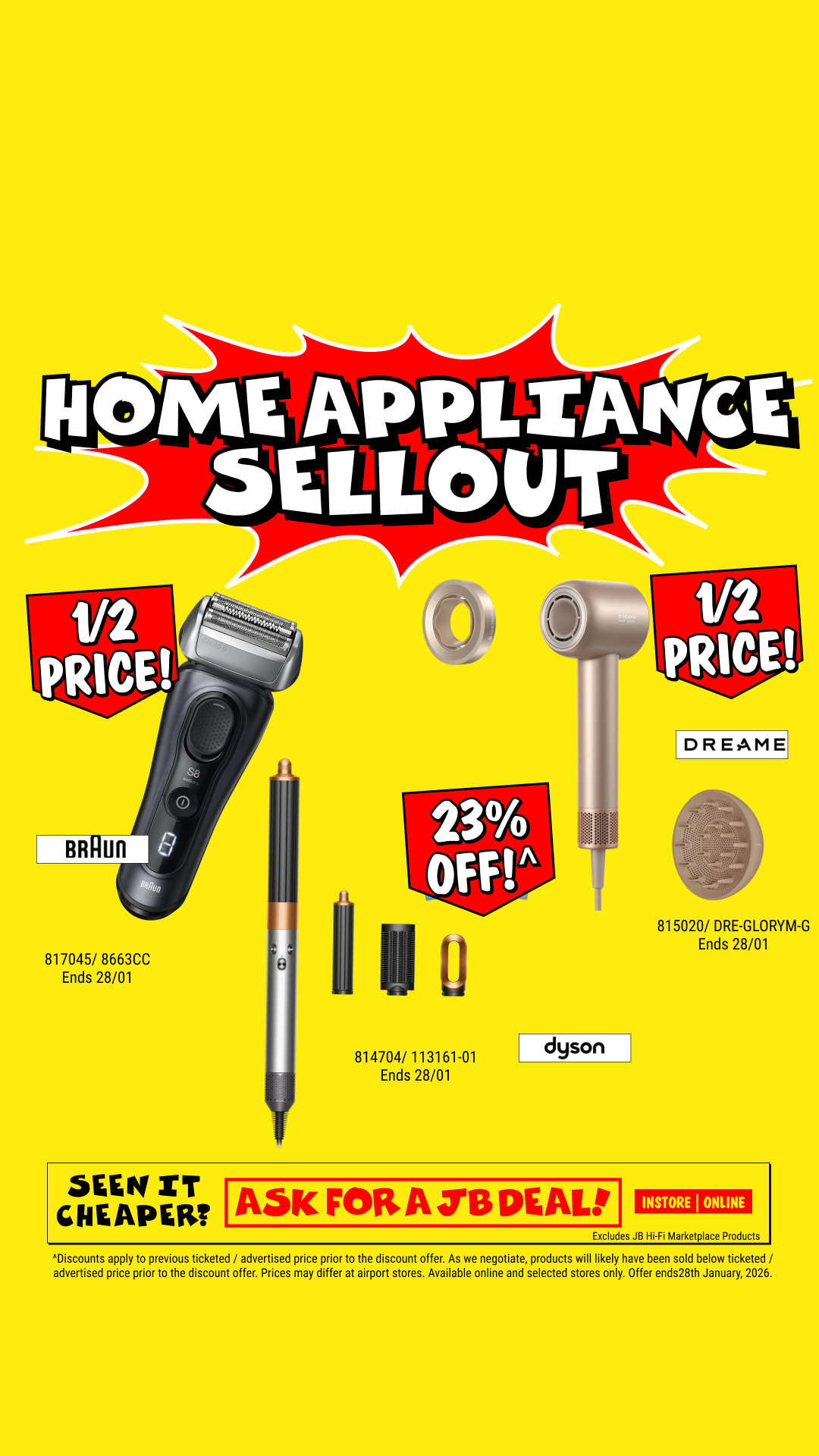 JB Hi-Fi Facebook ad