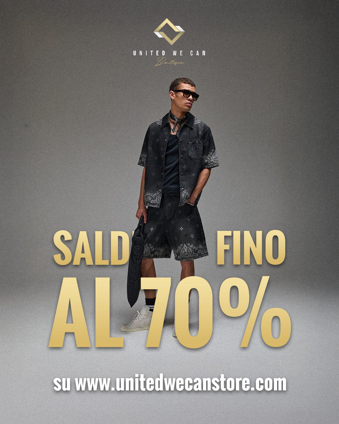 United We Can Online Boutique Facebook ad: Fino al 70% di sconto