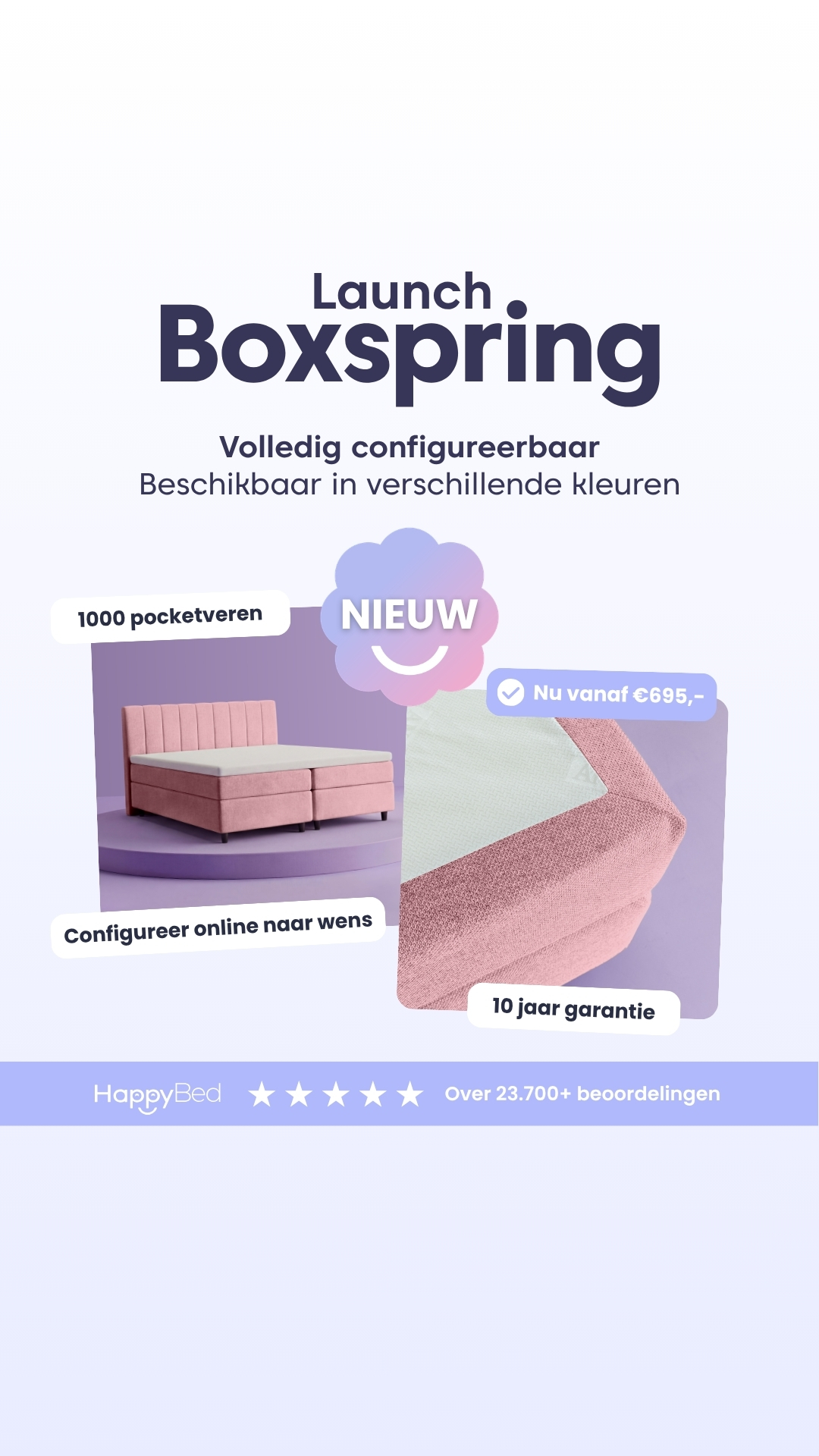 HappyBed Facebook ad
