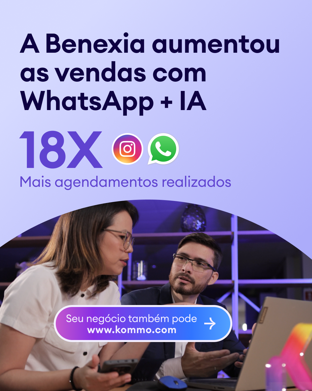 Kommo Brasil Facebook ad