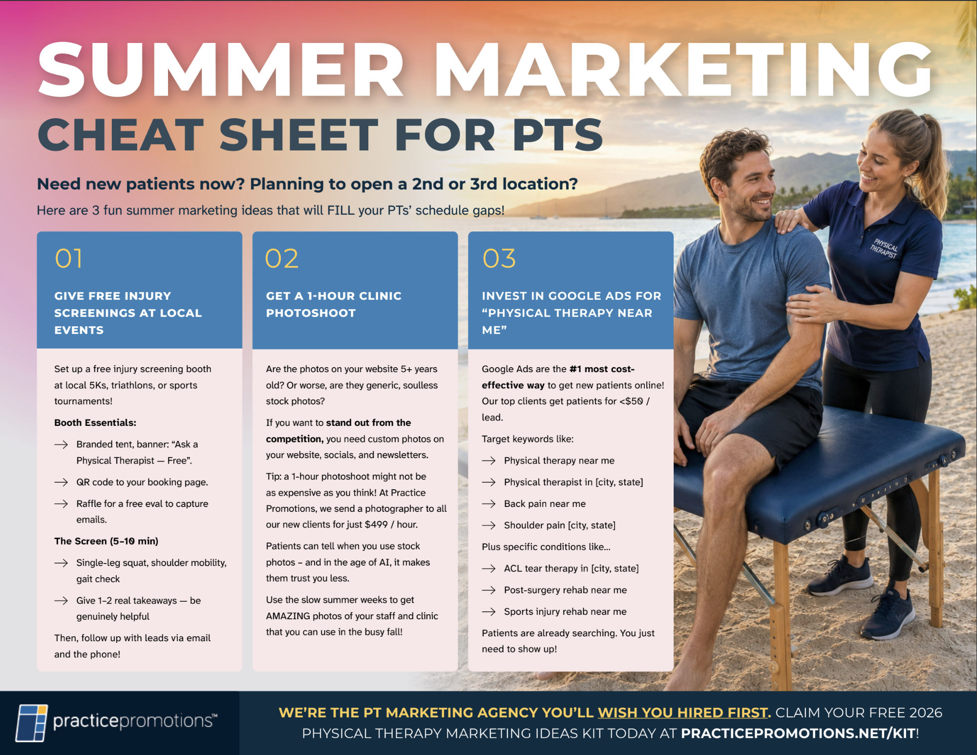 Practice Promotions, Full-Service Clinic Marketing Facebook ad