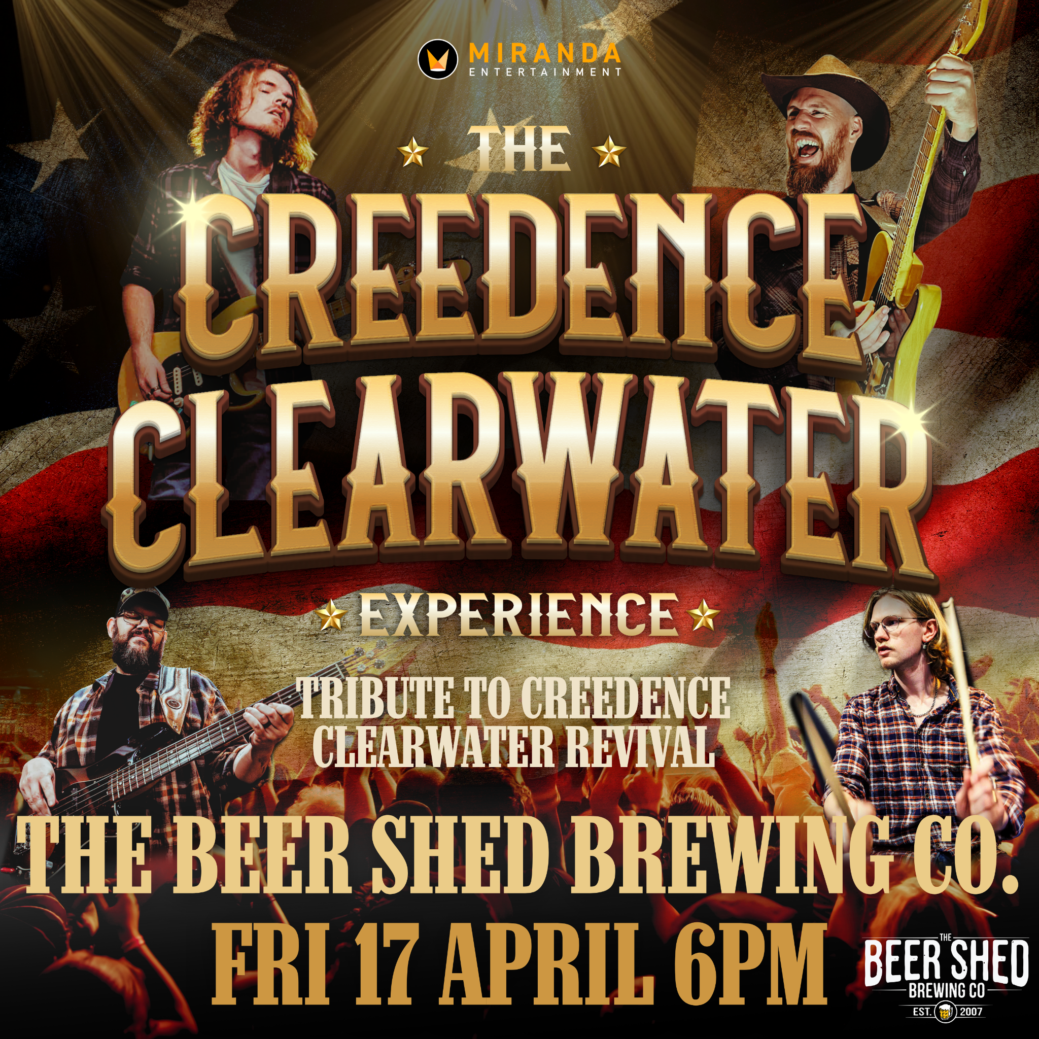 The Creedence Clearwater Experience Facebook ad