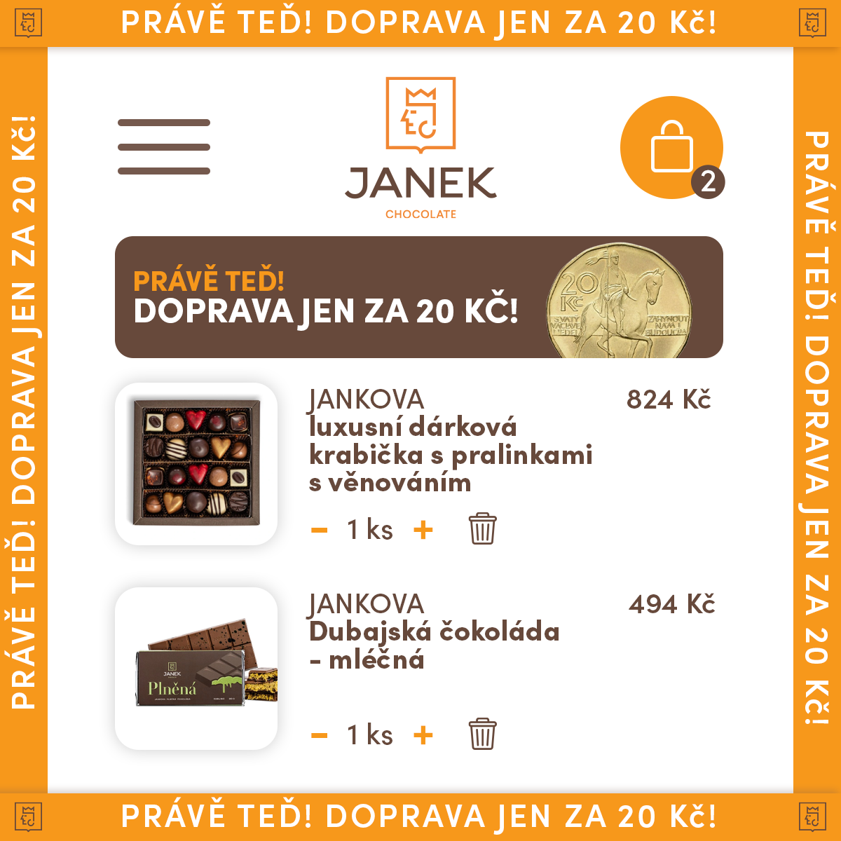 Čokoládovna JANEK Facebook ad