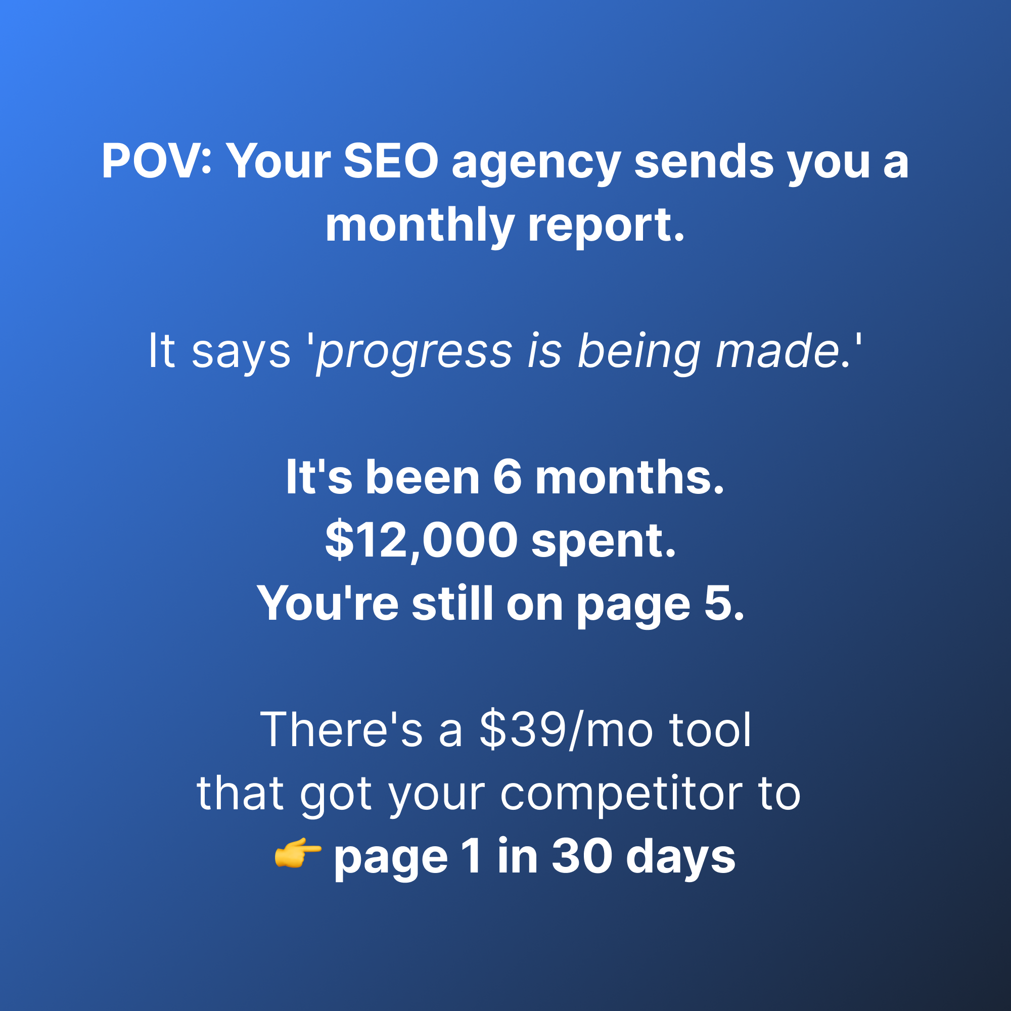 Soro SEO Facebook ad