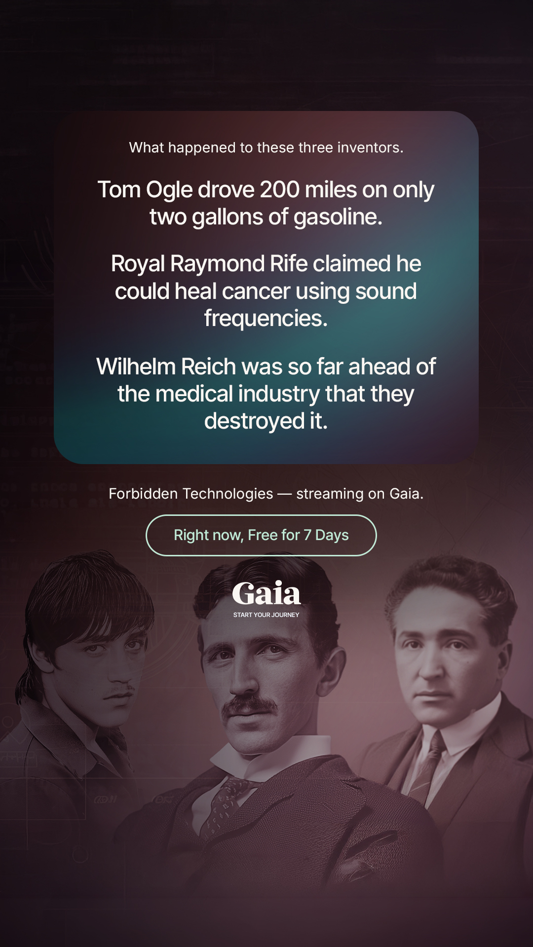 Gaia Facebook ad