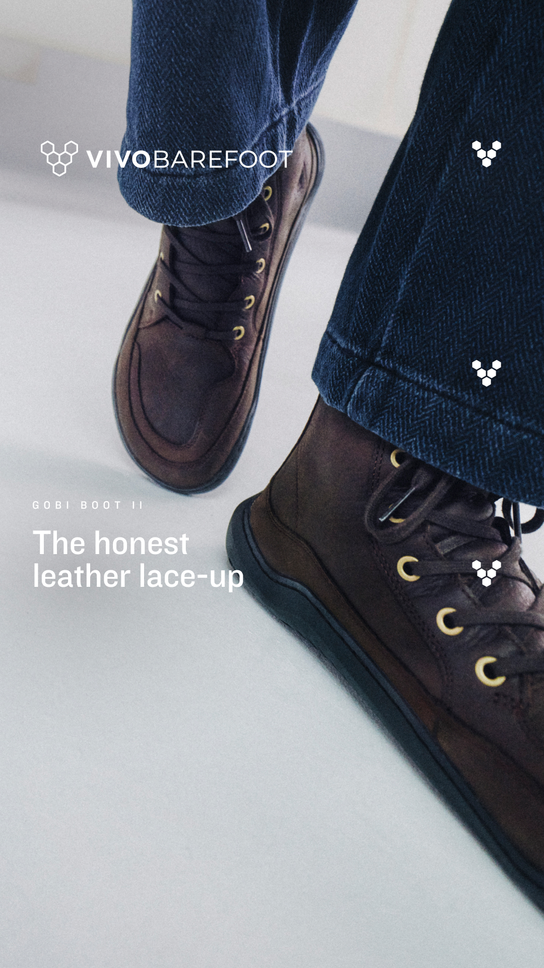 Vivobarefoot Facebook ad: A boot with a backstory