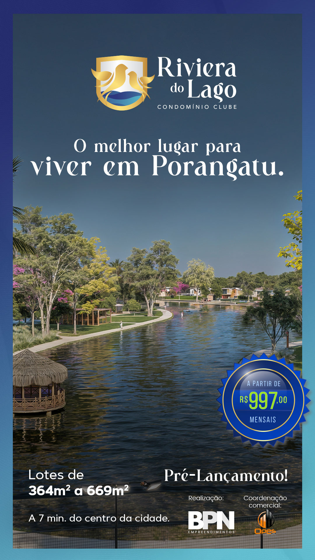 Riviera do Lago Porangatu Facebook ad from Aug 11, 2025