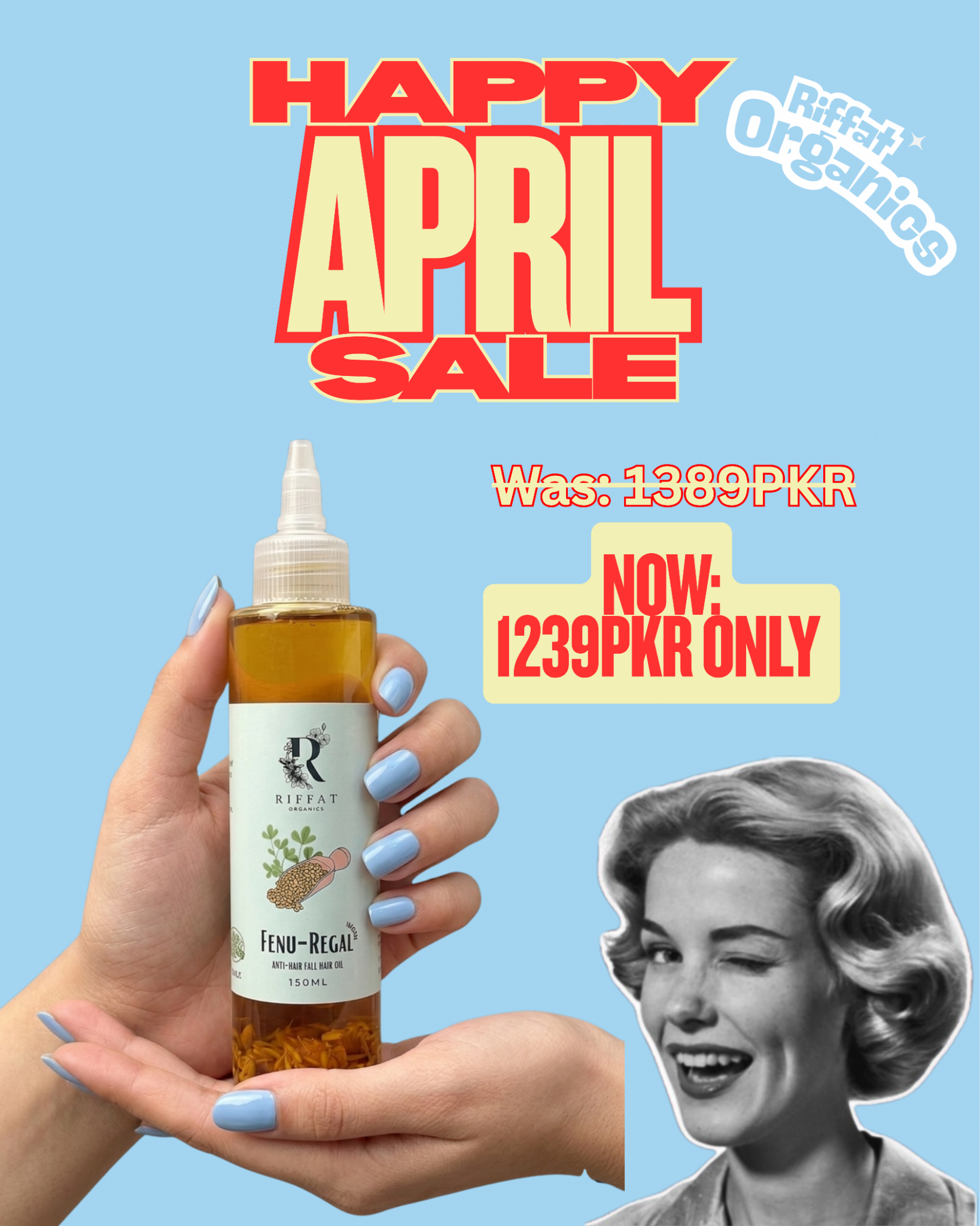 Riffat Organics  Facebook ad
