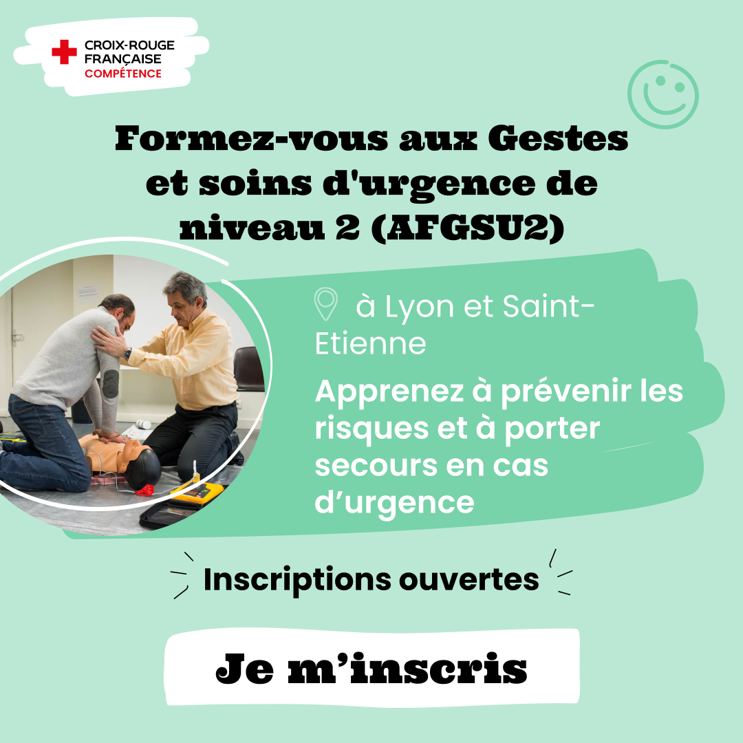 Croix-Rouge Compétence Facebook ad: Inscris-toi dès maintenant