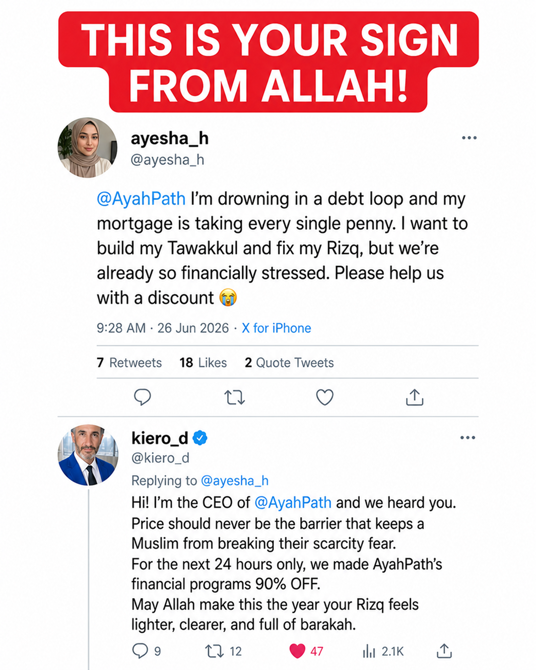 Imam Advice Daily Facebook ad