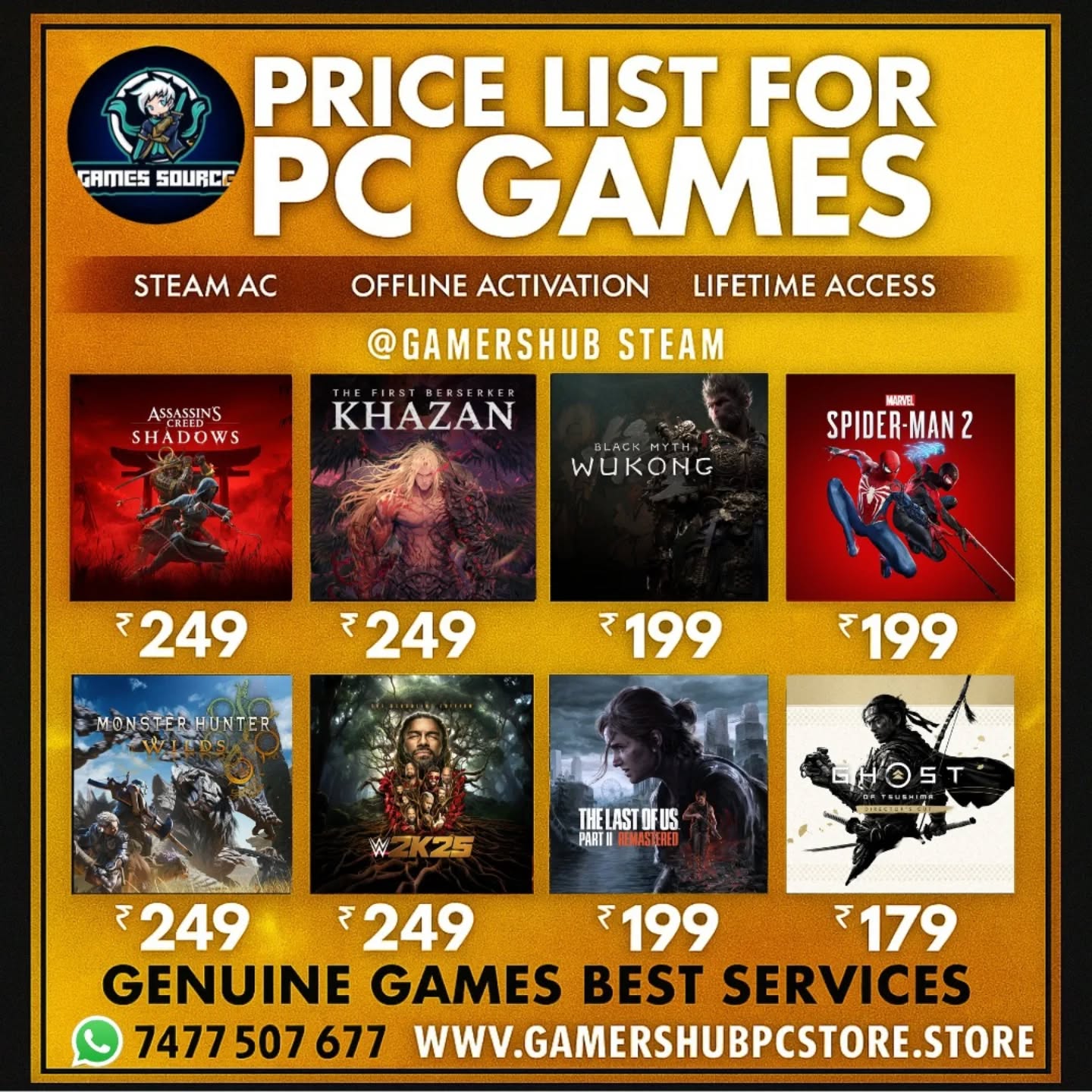 gamesource.pc Facebook ad: PC 《 WORKS ON LAPTOP ALSO 》