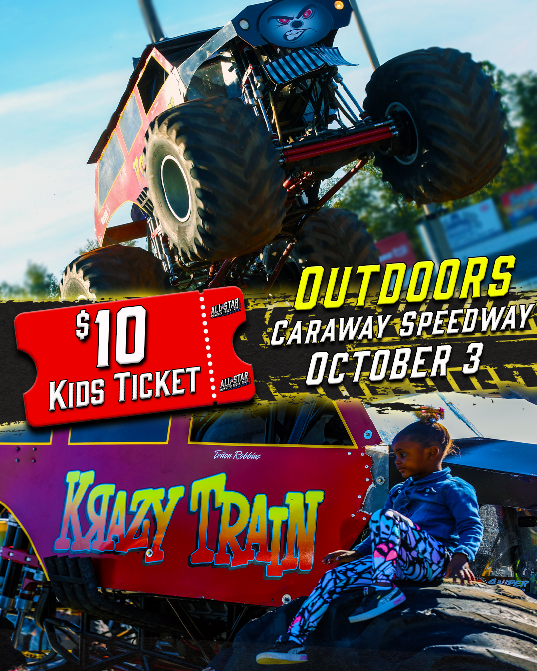 All Star Monster Truck Tour Facebook ad
