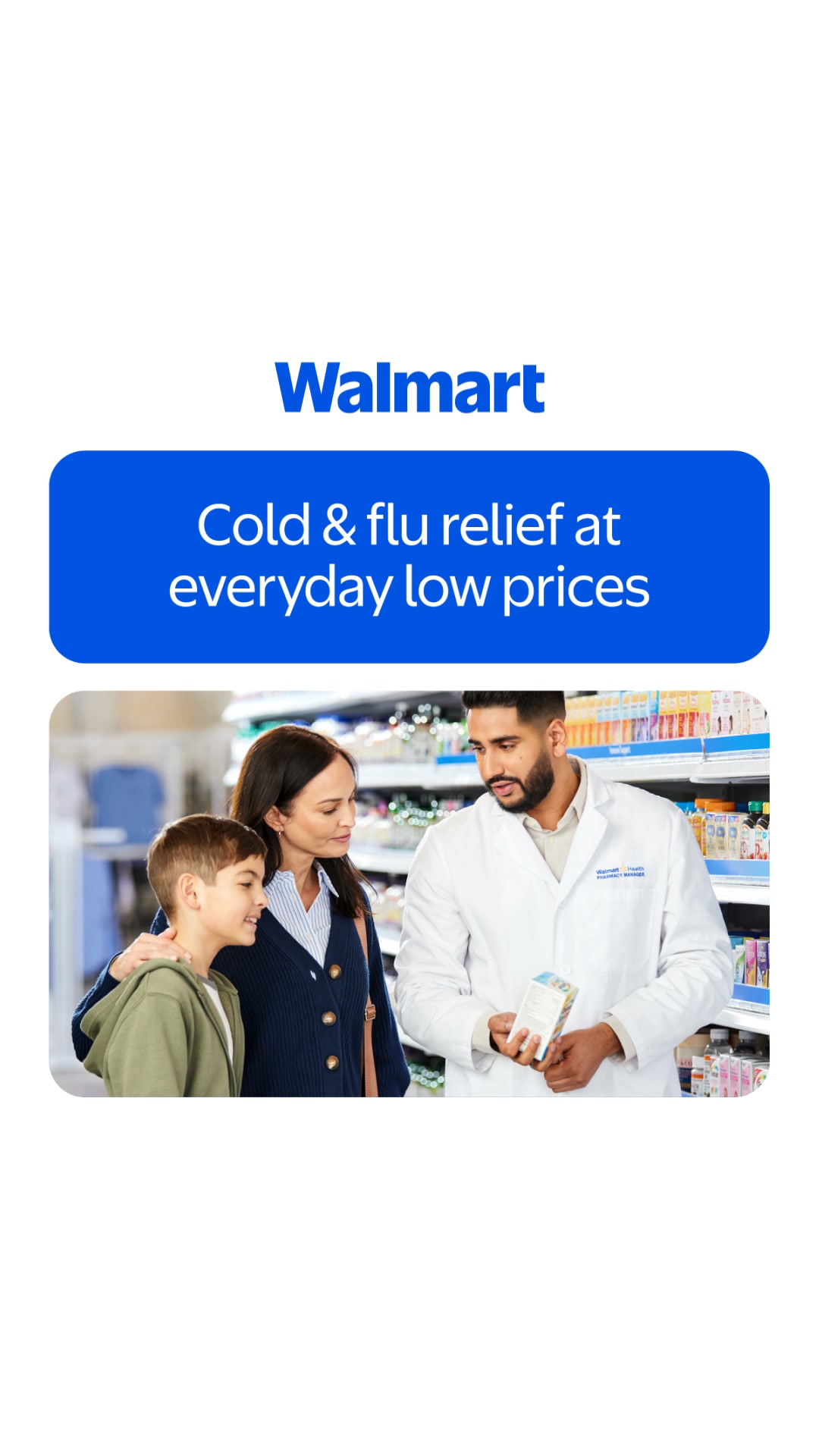 Walmart Canada Facebook ad: Cold and flu relief