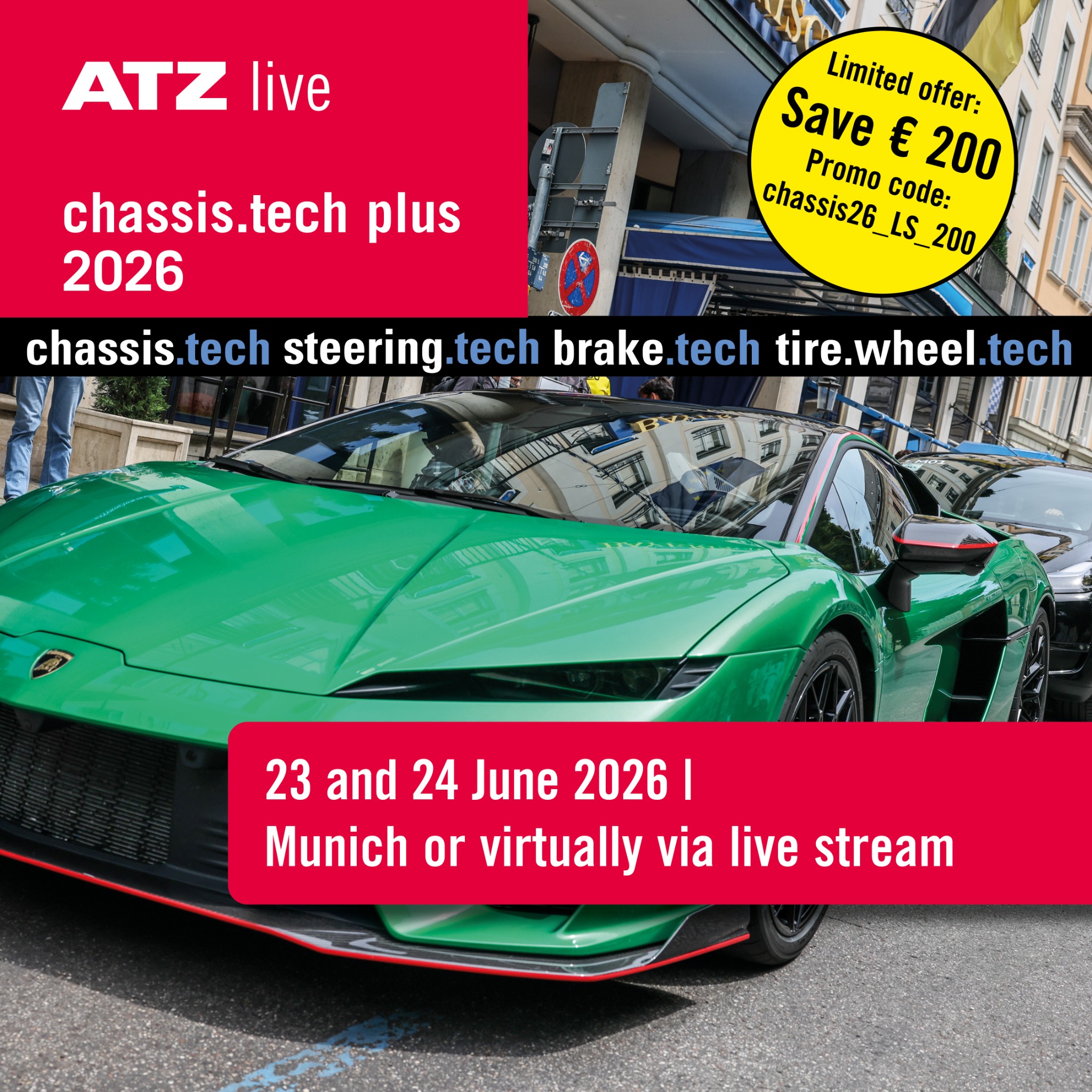 ATZ / MTZ Worldwides Facebook ad: ATZlive: Save € 200 on your ticket for…
