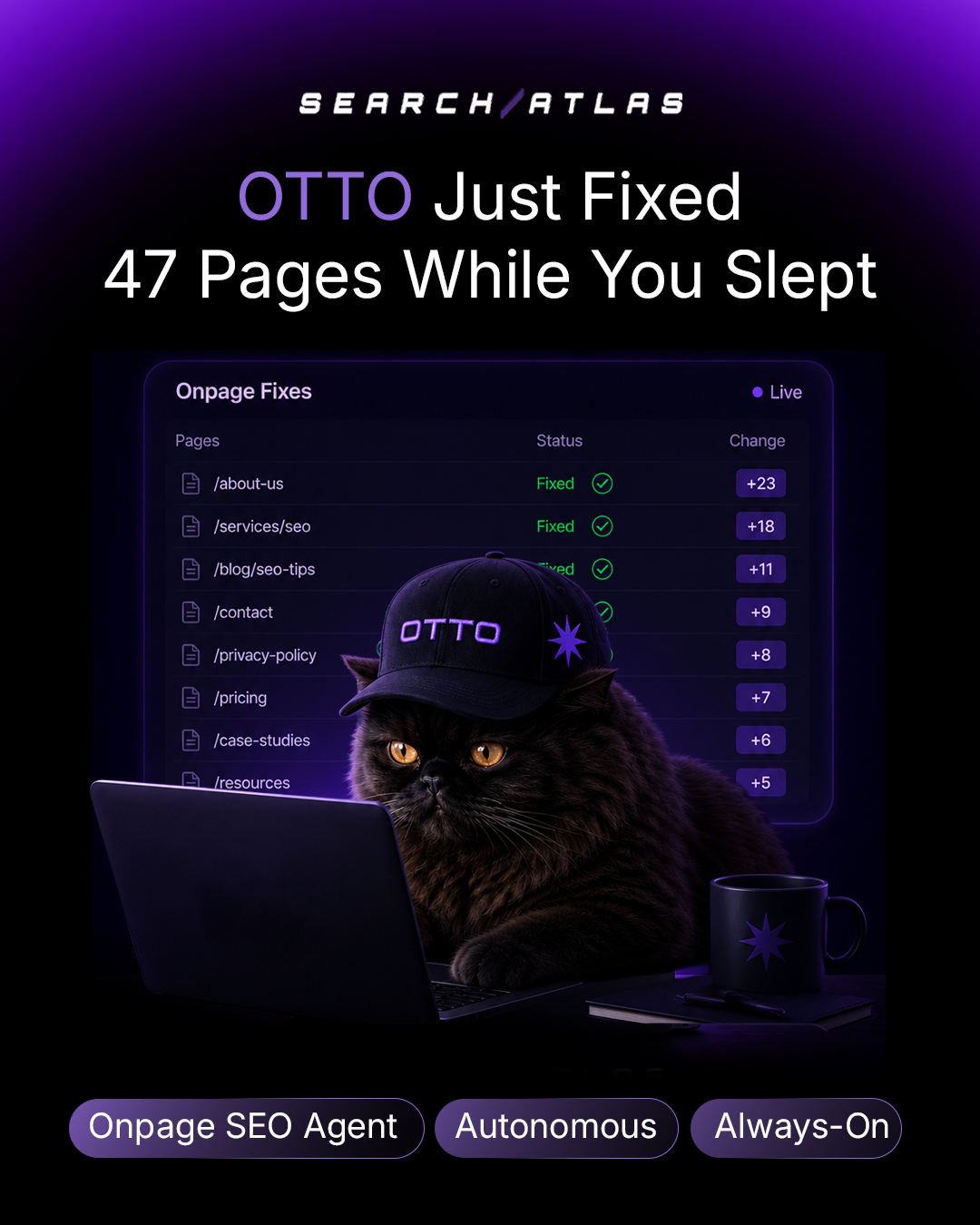 Search Atlas Facebook ad