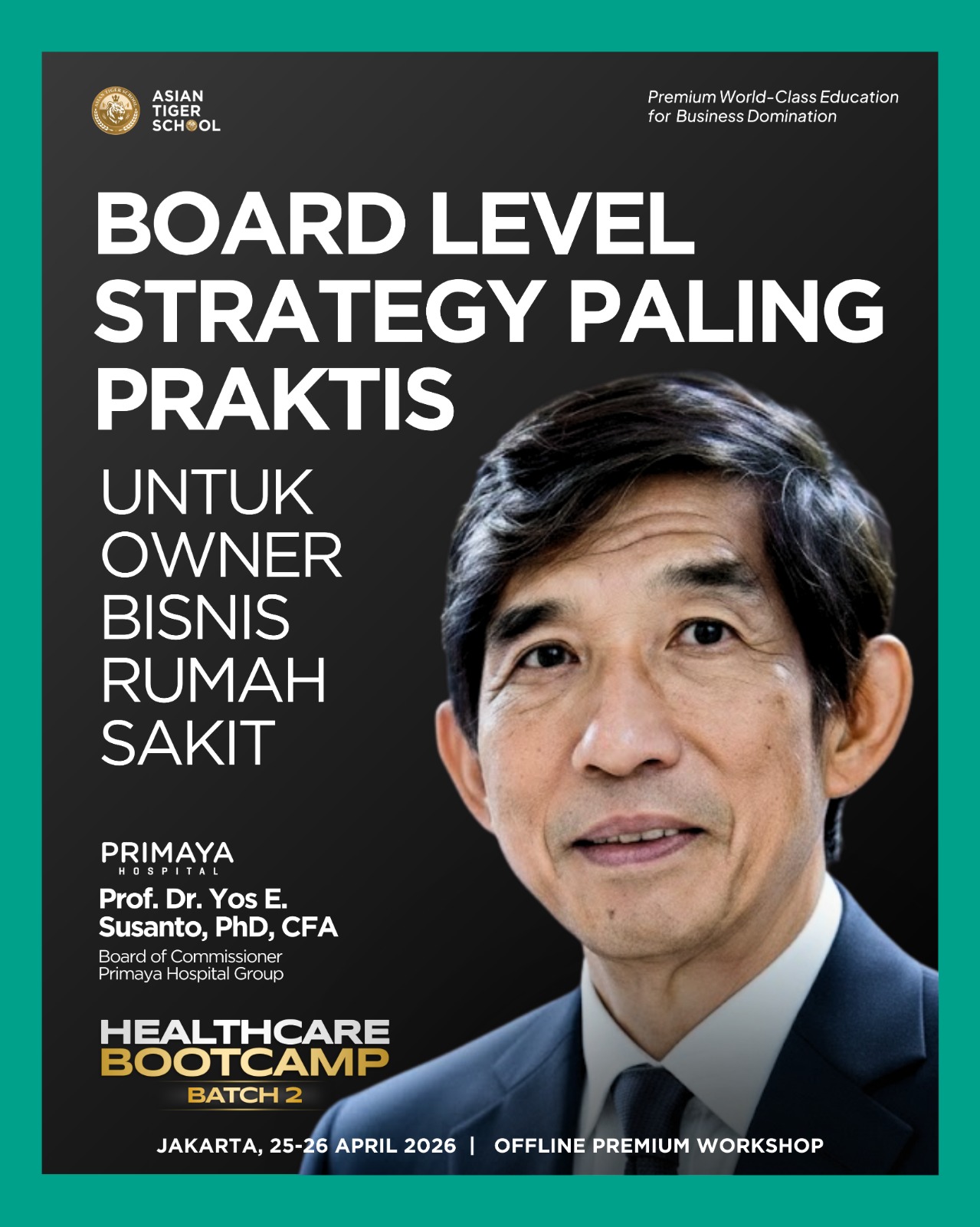 Asian Tiger School Facebook ad: Punya klinik atau RS itu mudah, tapi membuatnya…