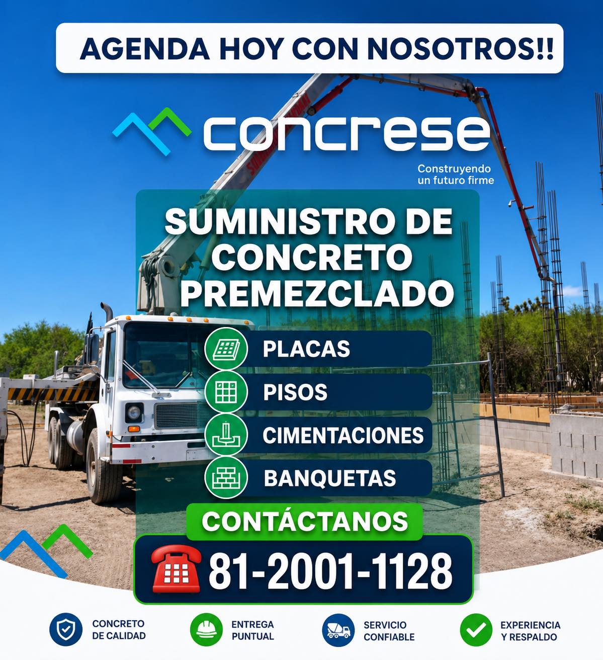 Concrese Concreto Premezclado Facebook ad: ¿Vas a construir?