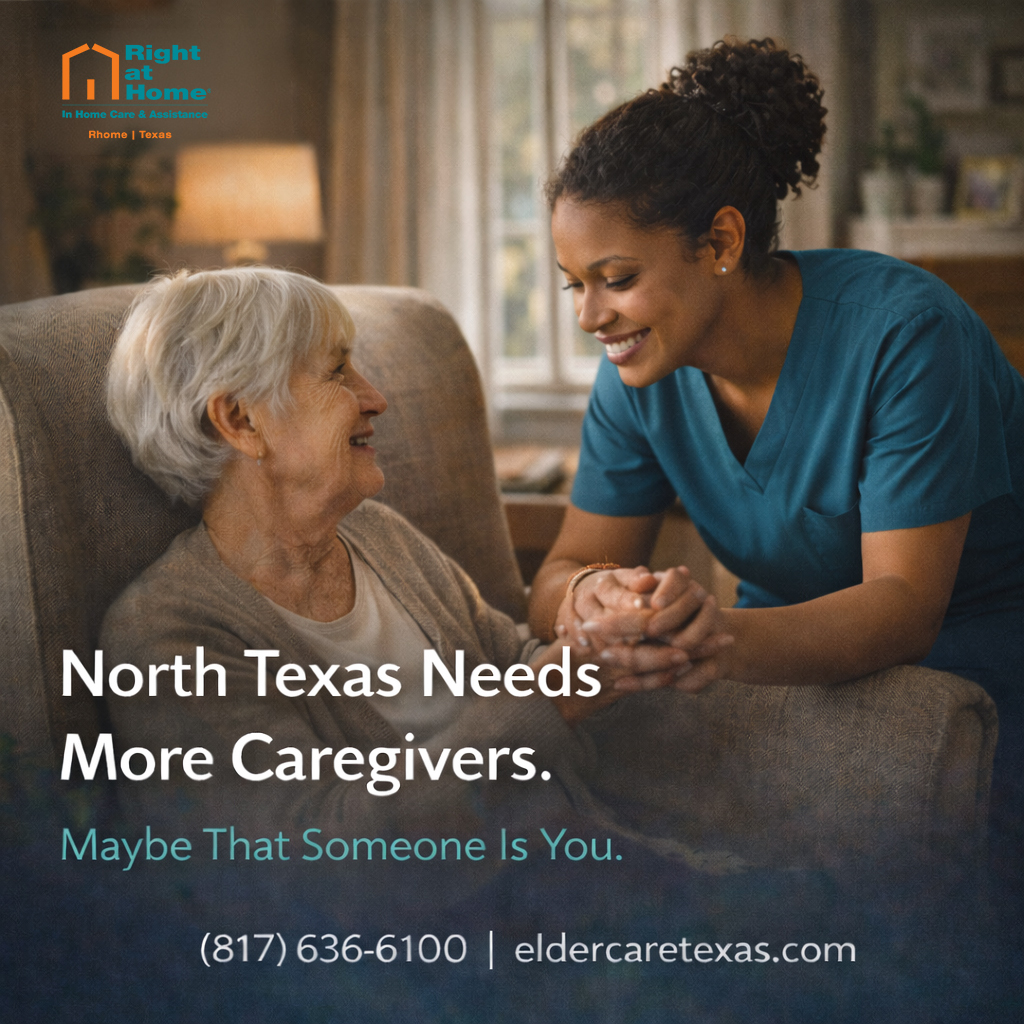 Right at Home Facebook ad: Caregiving in your own community.