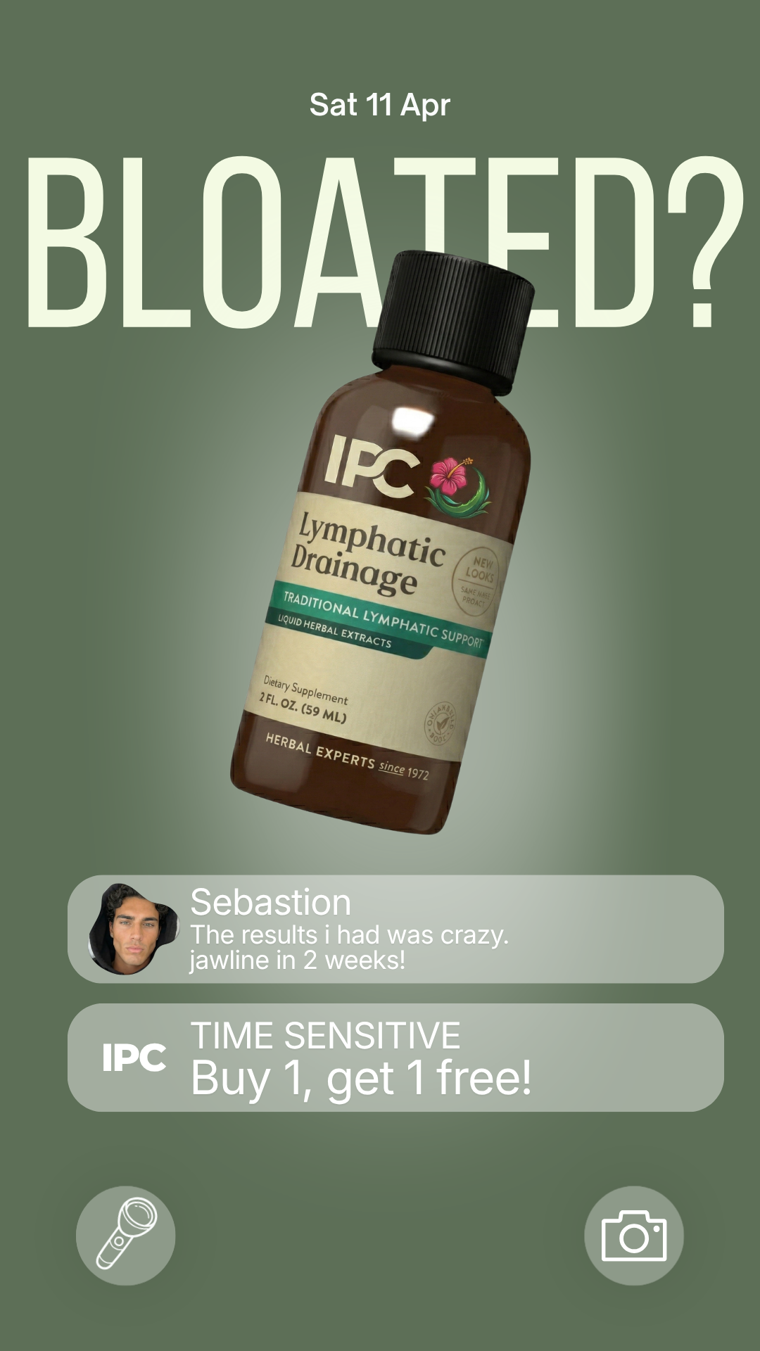 IPure Co Facebook ad: The Debloat Men Actually Need
