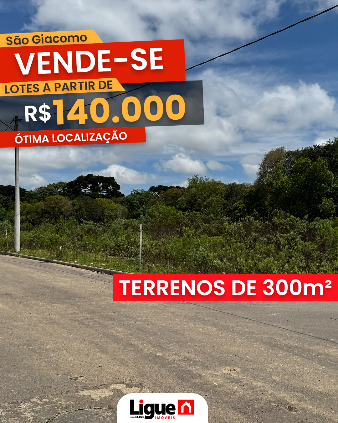 Ligue Imóveis Facebook ad: Construa seu lar no Loteamento Praça do Sol!
