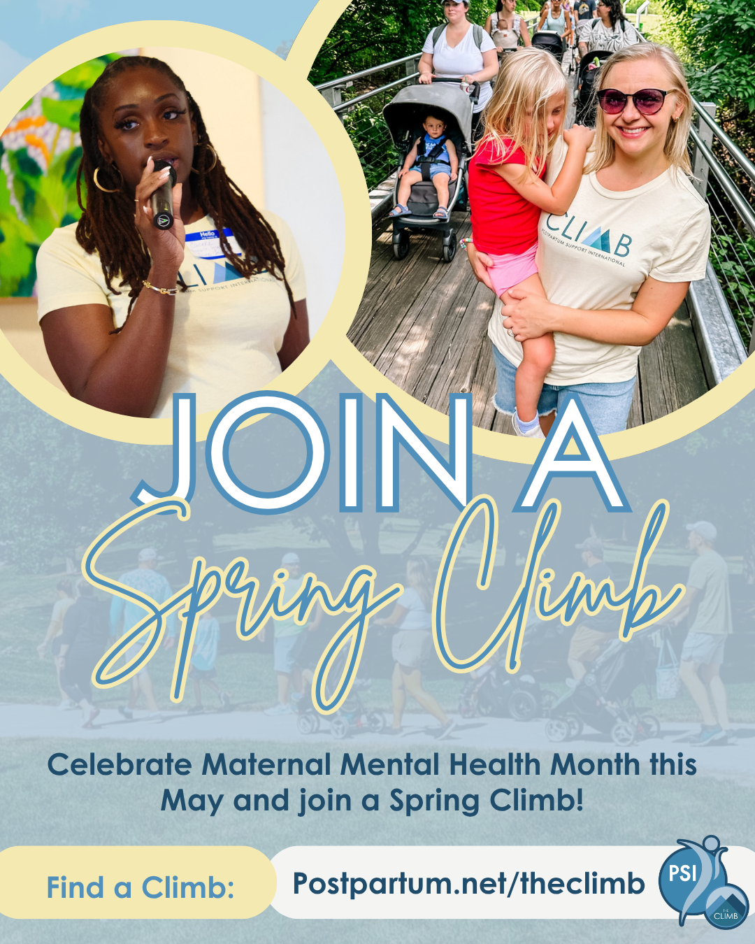 PSI's The Climb Facebook ad: Join the World’s Largest Climb for Perinatal Mental Health