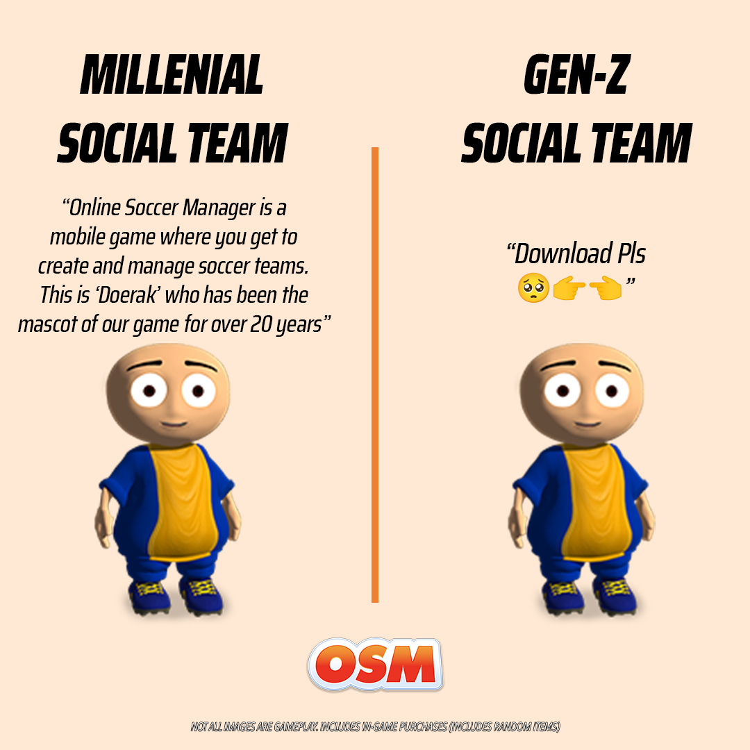 Online Soccer Manager Facebook ad