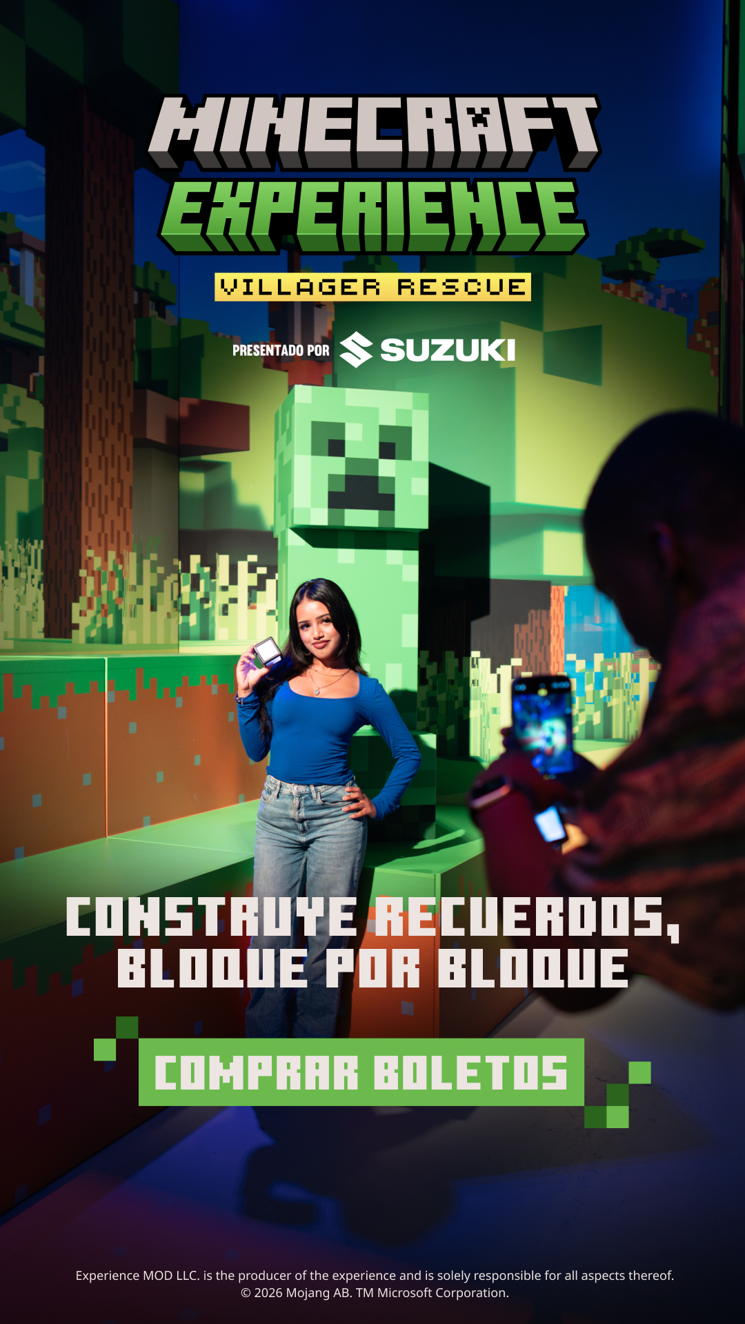 Minecraft Experience Facebook ad