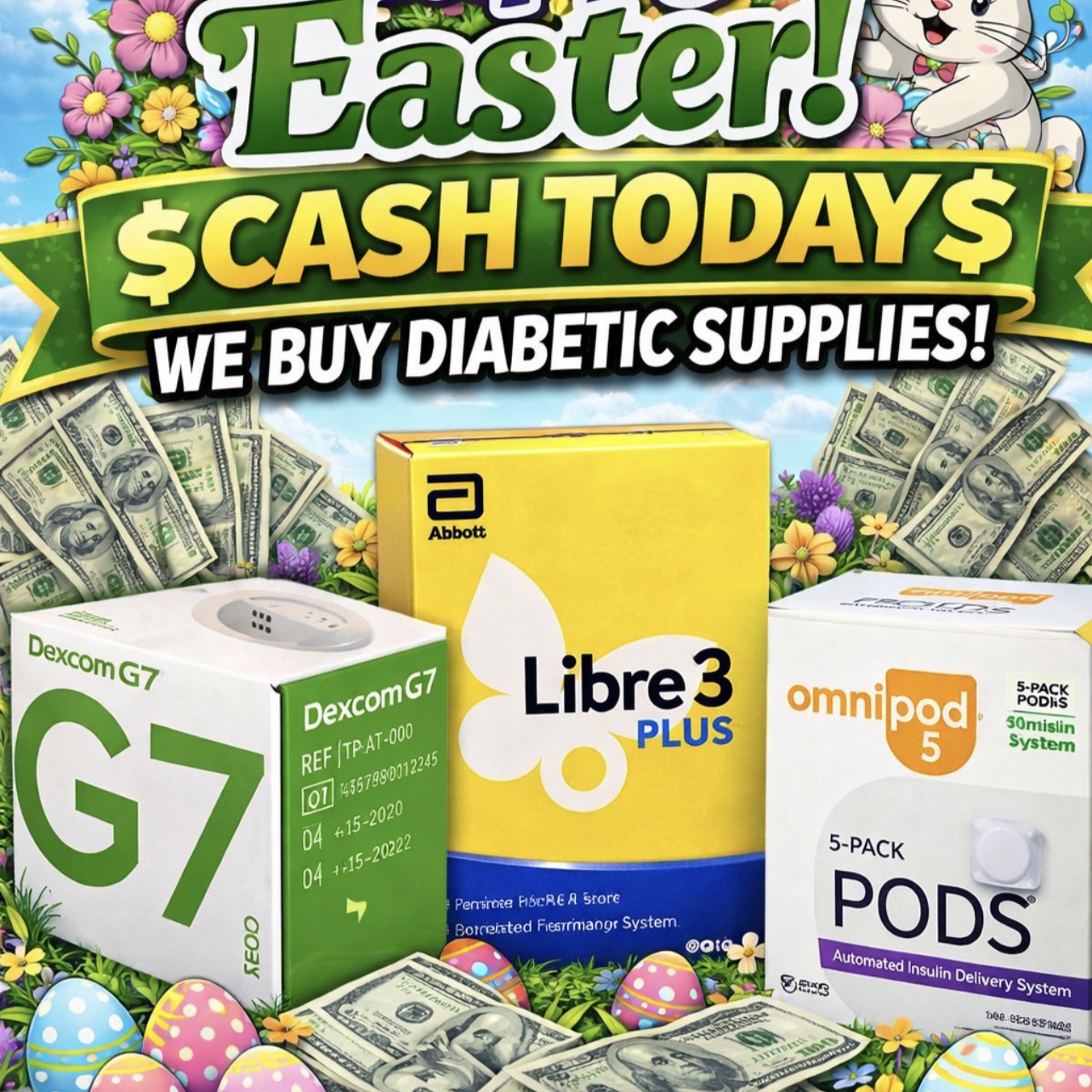 Diabetic Supplies 4 Cash Facebook ad