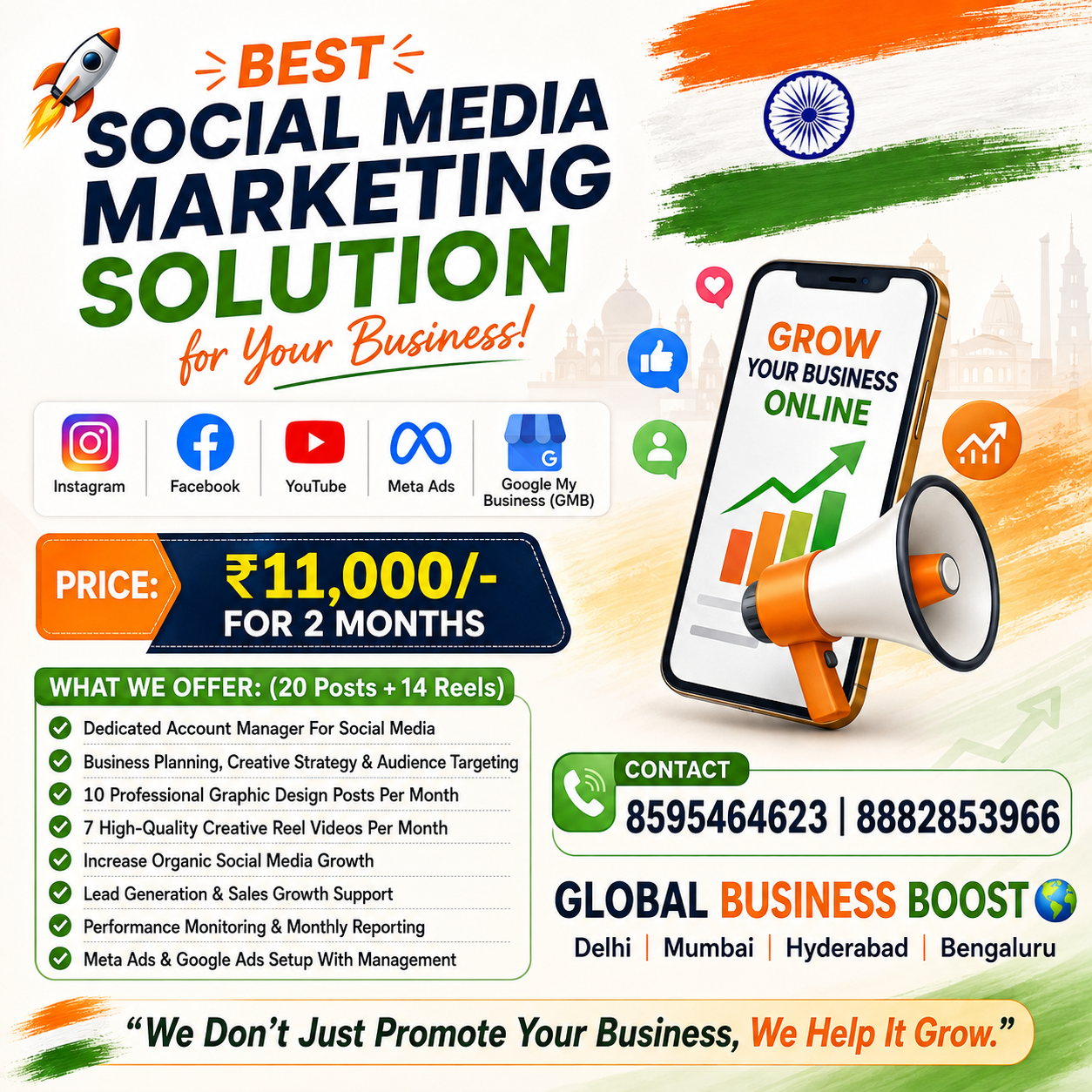 Global Business Boost Facebook ad: 360° Social Media Marketing