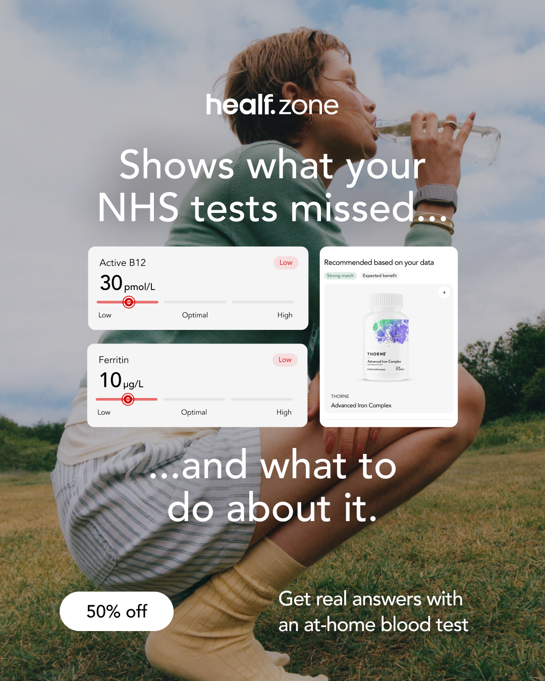 Healf. Facebook ad