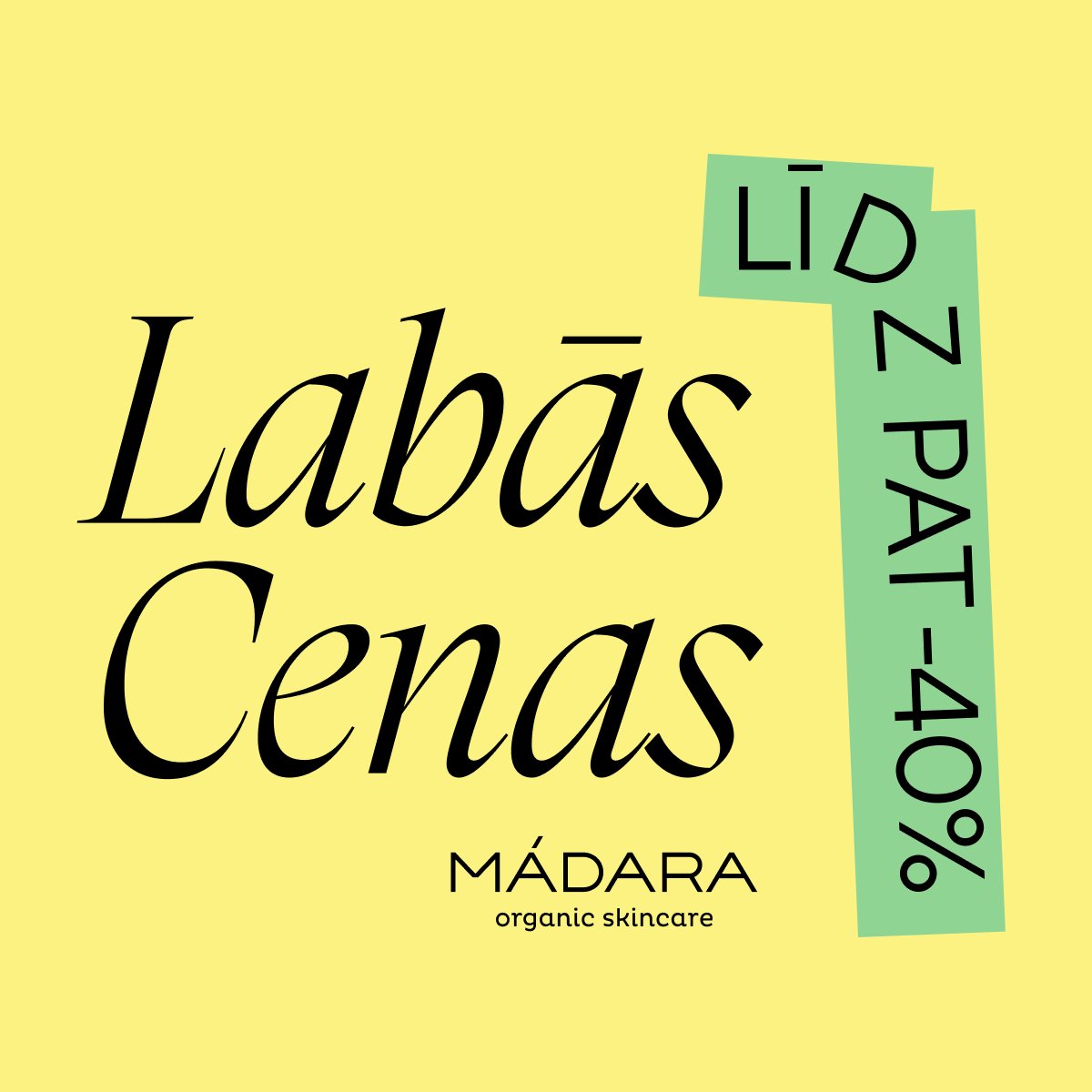 Mádara Organic Skincare Facebook ad