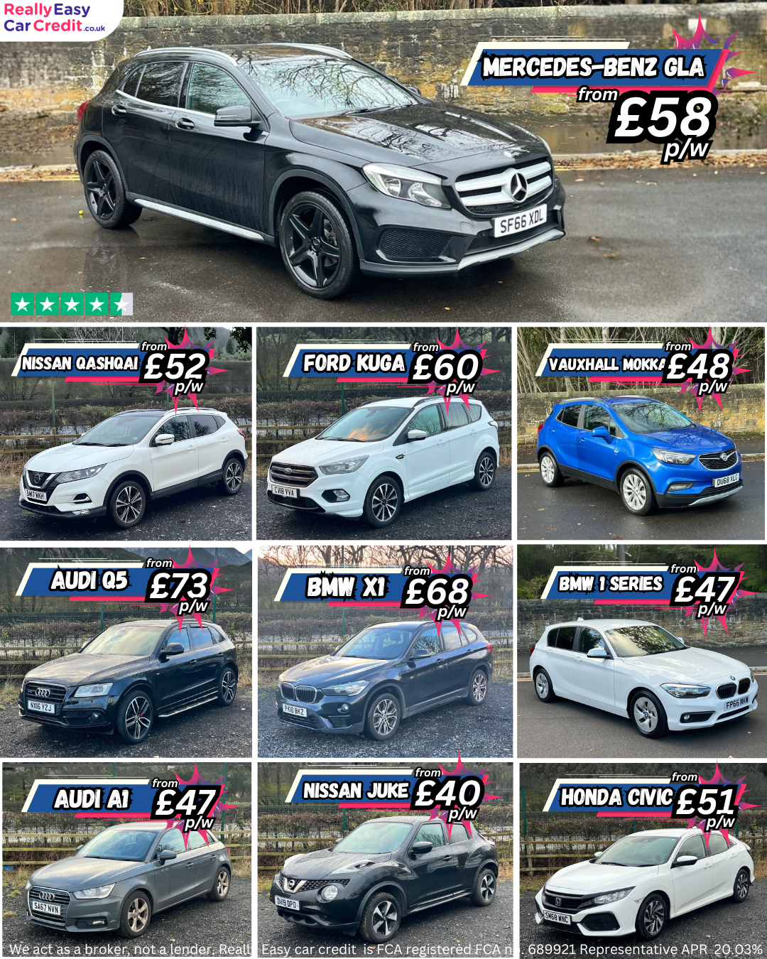 Really Easy Car Credit Facebook ad