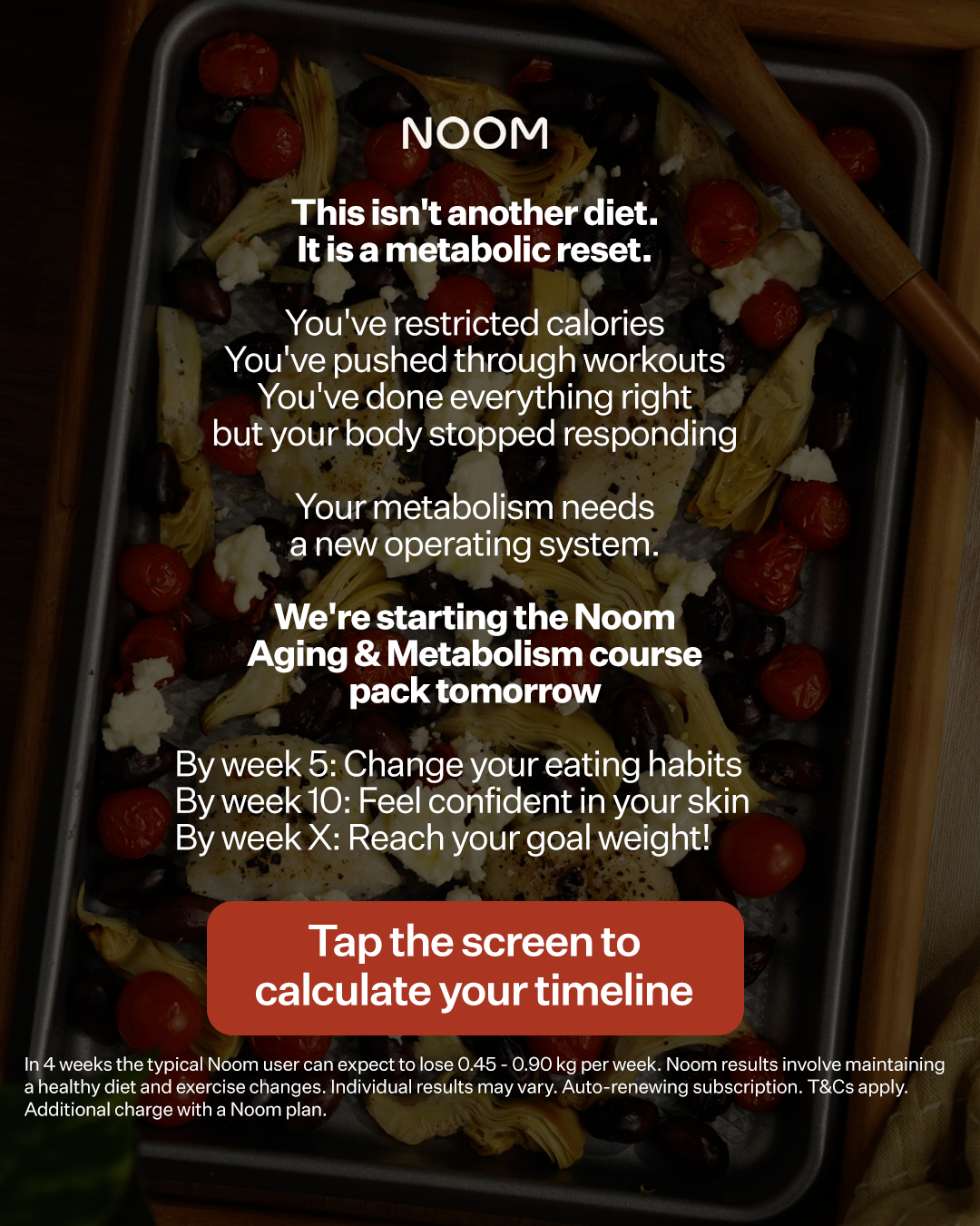 Noom Facebook ad: Now Try The NEW Course Pack