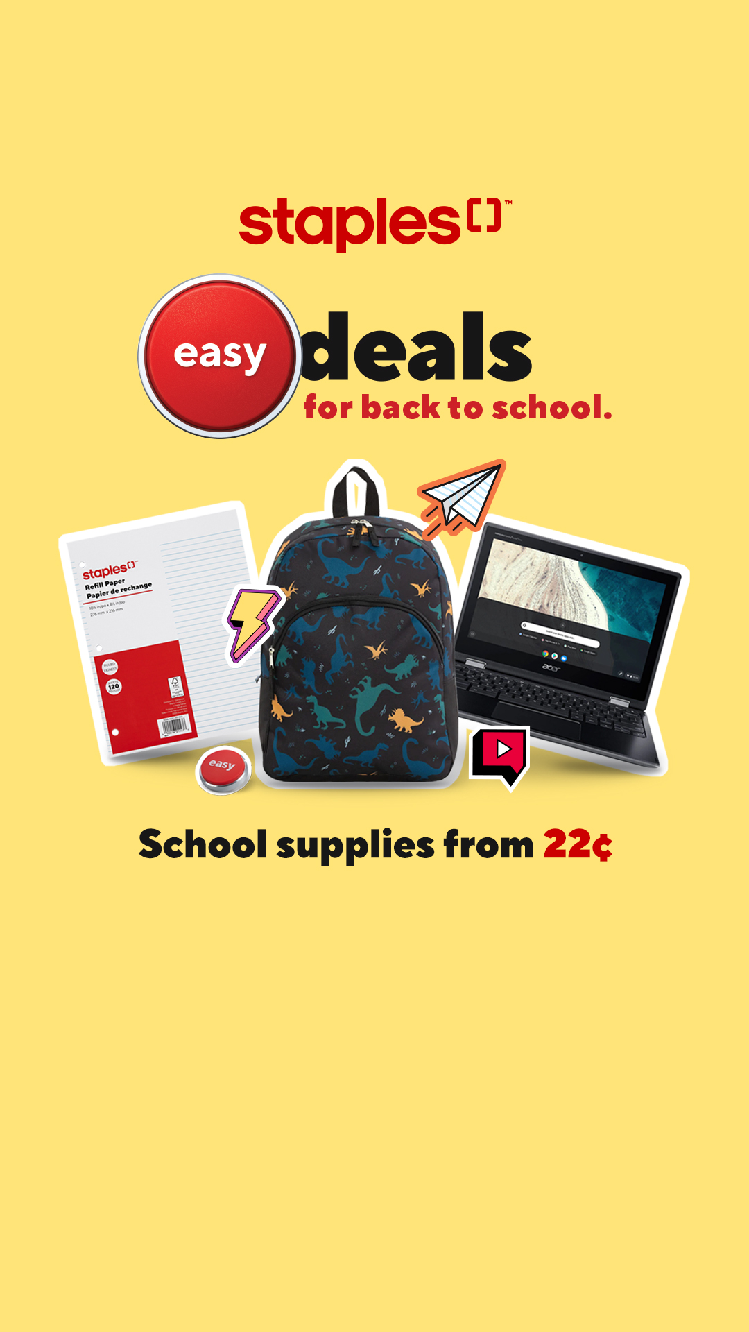 Staples Canada Facebook ad