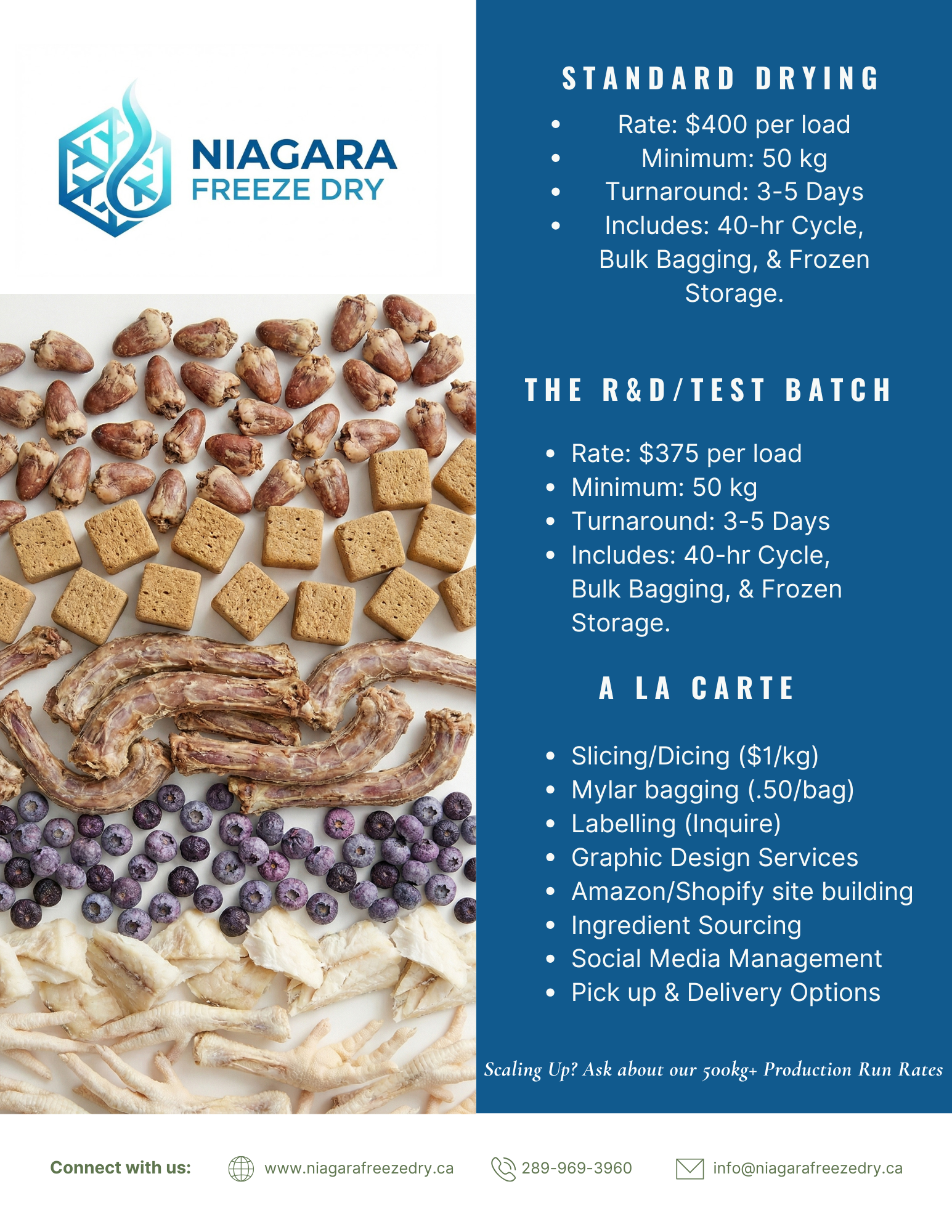 Niagara Freeze Dry Co. Facebook ad: Ready to scale your freeze dry pet treat…