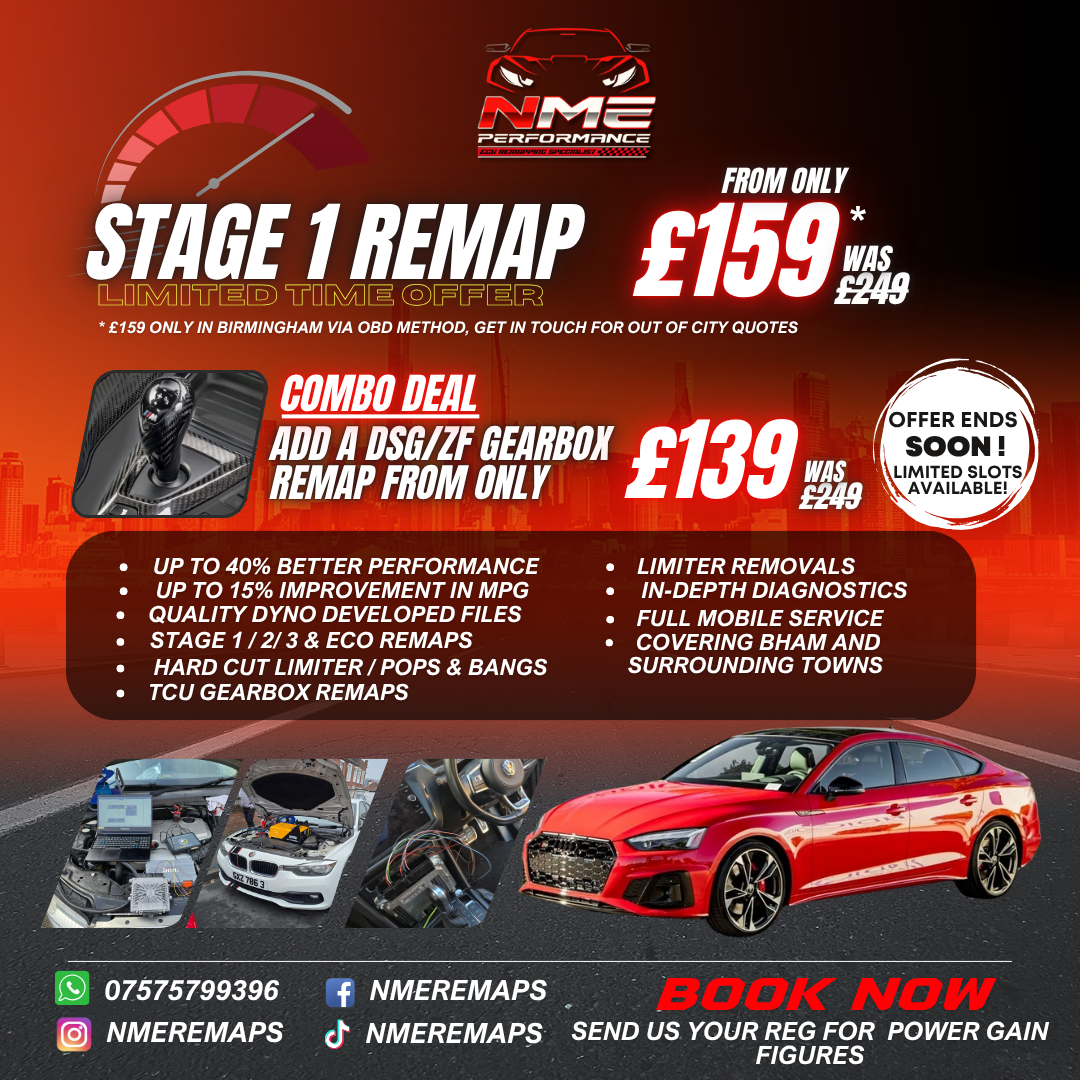 NME Performance Facebook ad: Unleash Hidden Power! Stage 1 £159 + Gearbox £139