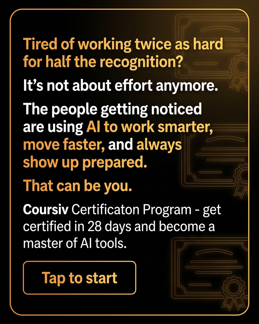 AI Simplified Facebook ad